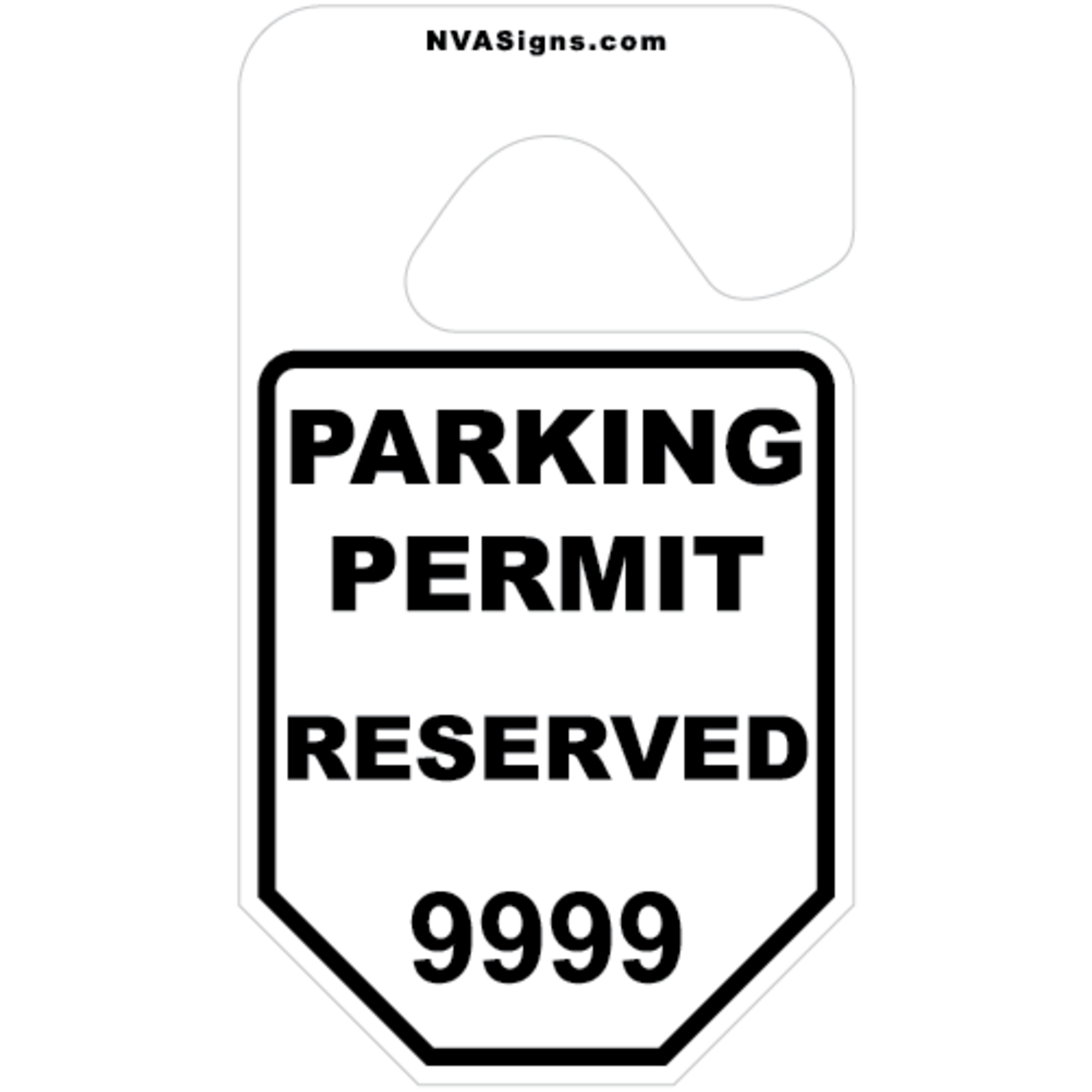 Standard Simple Octagon Hangtag