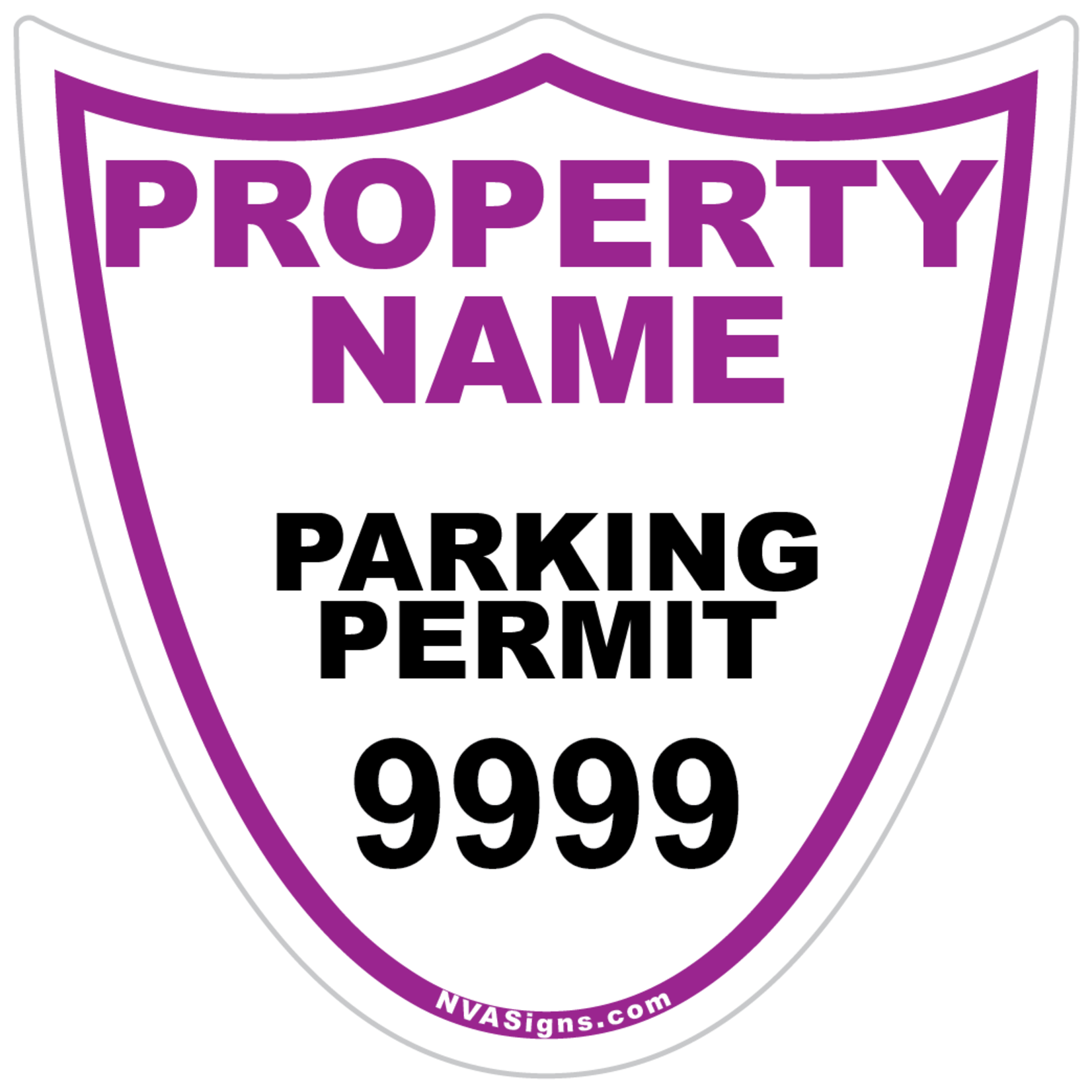 Custom Simple Shield Permit