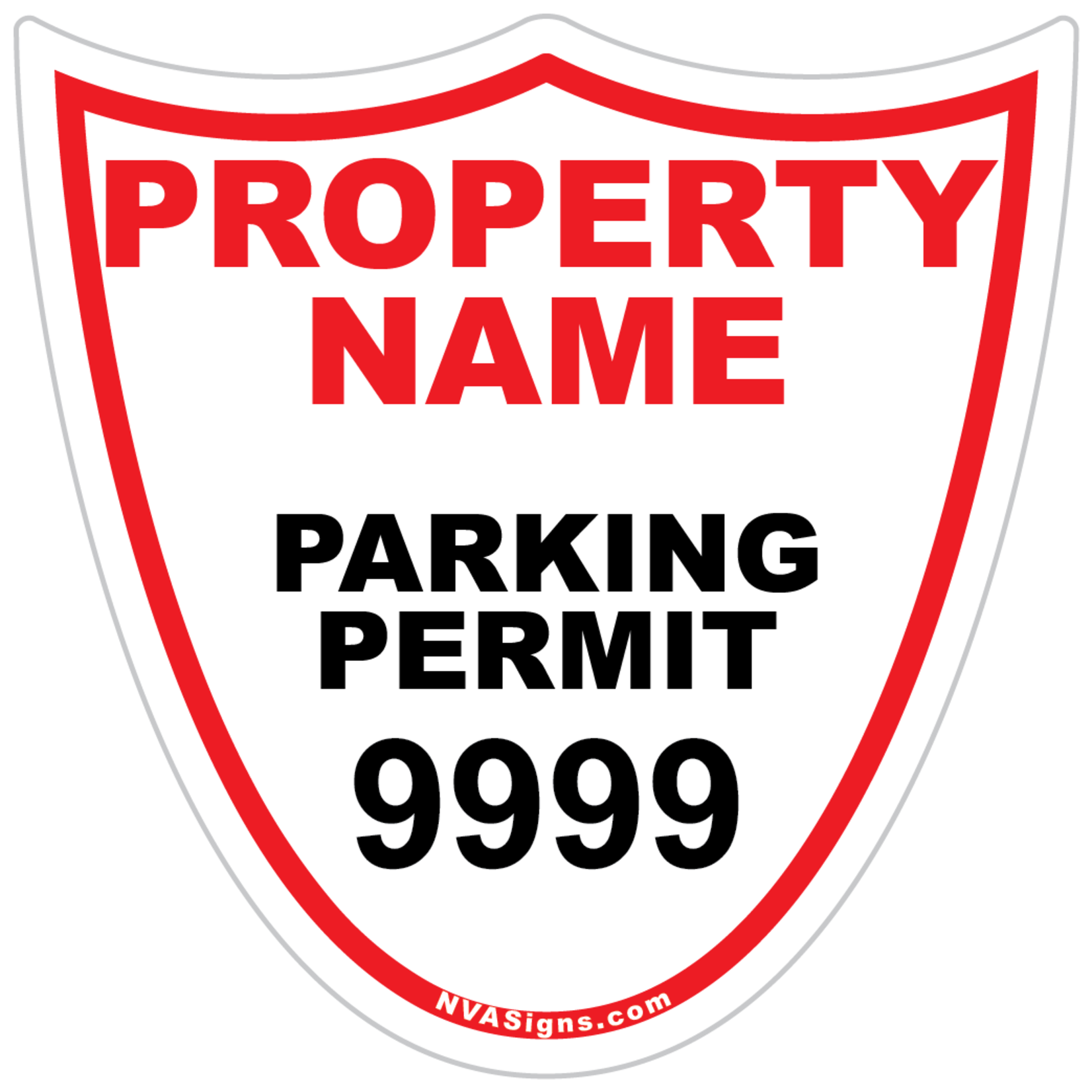 Custom Simple Shield Permit