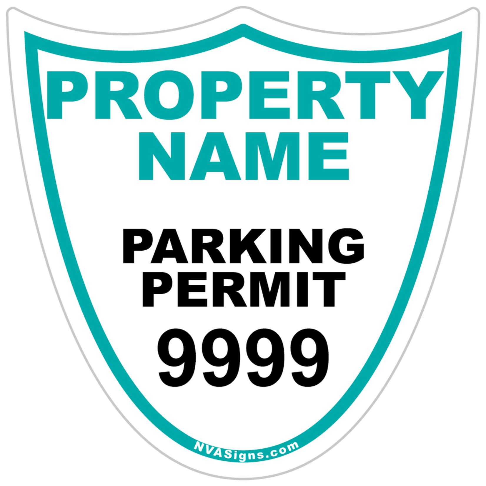 Custom Simple Shield Permit