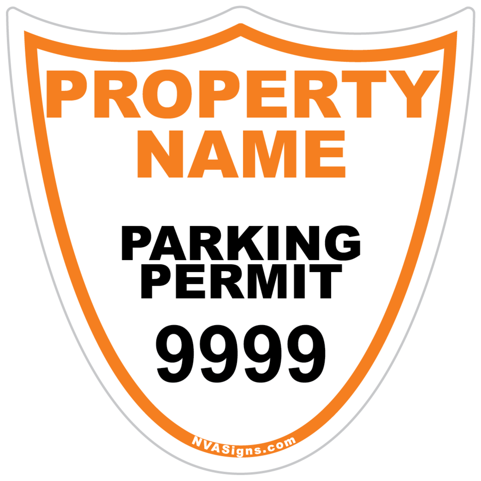 Custom Simple Shield Permit