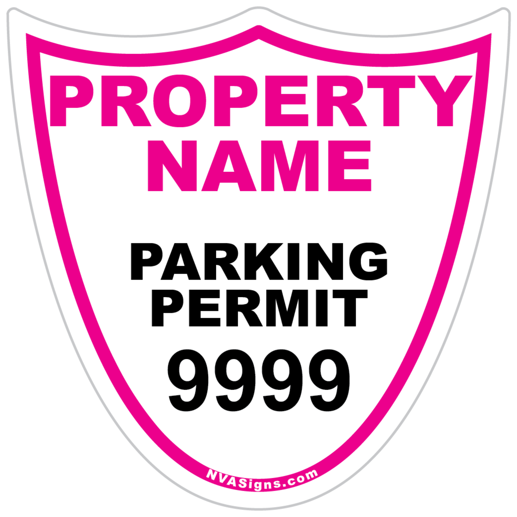 Custom Simple Shield Permit