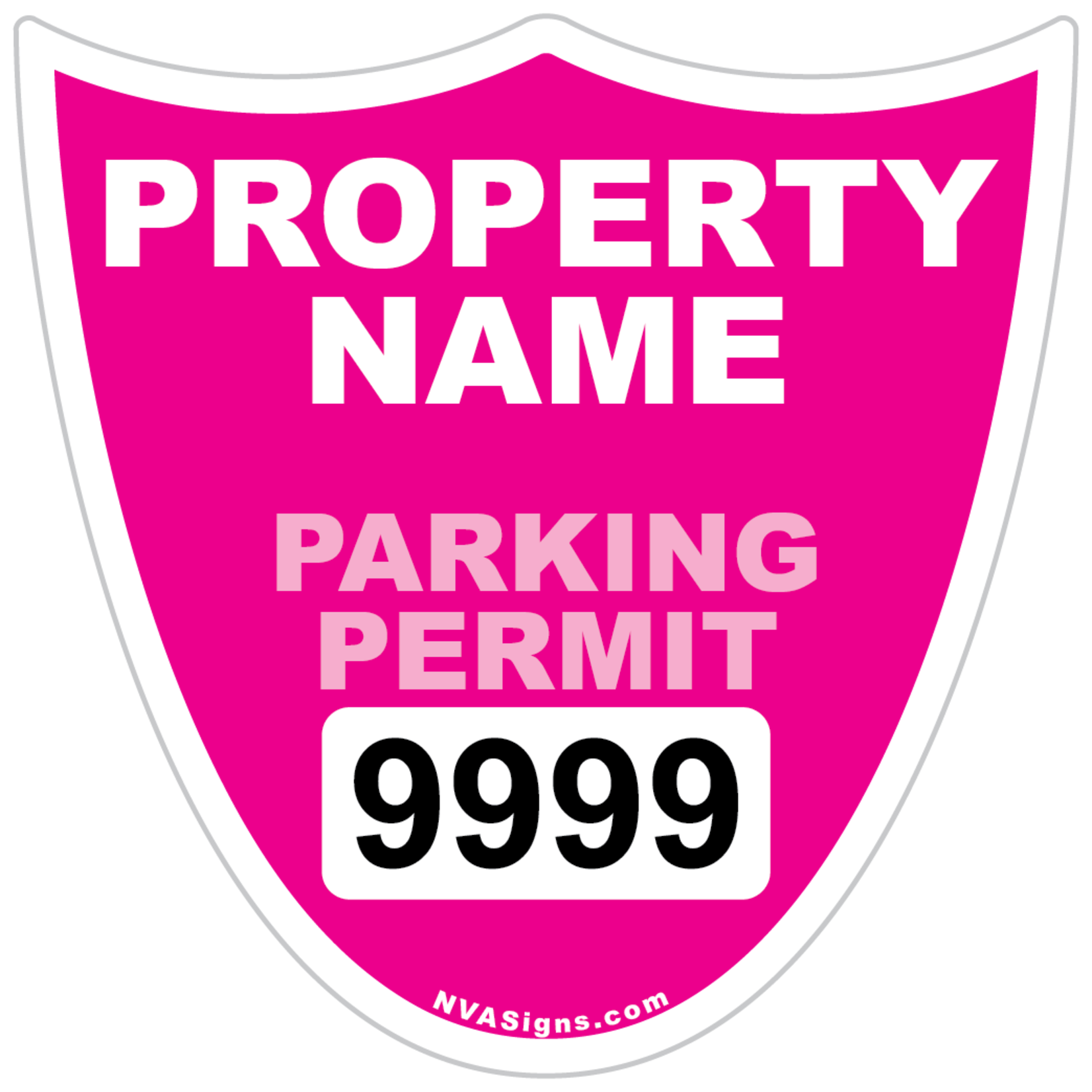 Custom Full Color Shield Permit