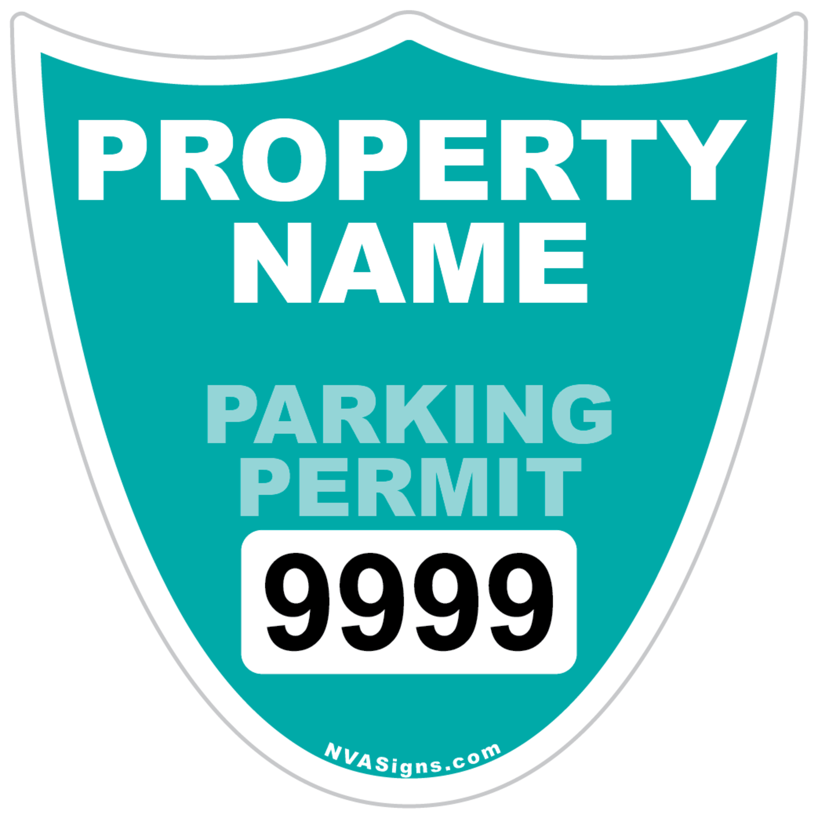 Custom Full Color Shield Permit