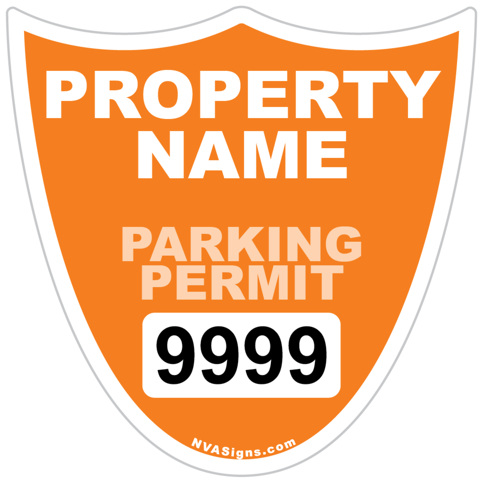 Custom Full Color Shield Permit