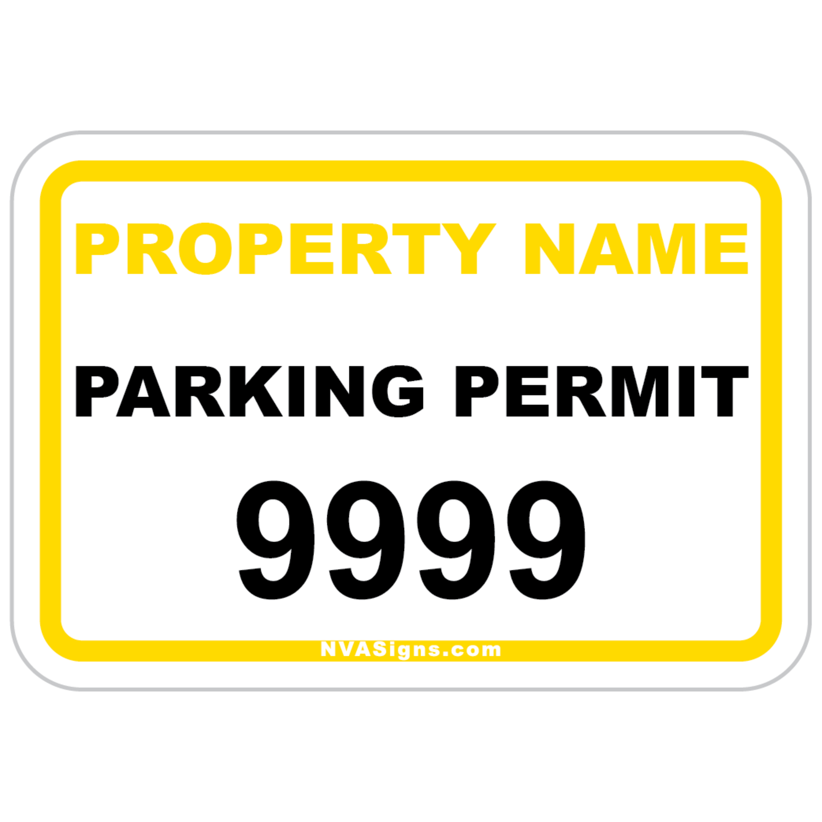Custom Simple Rectangle Permit