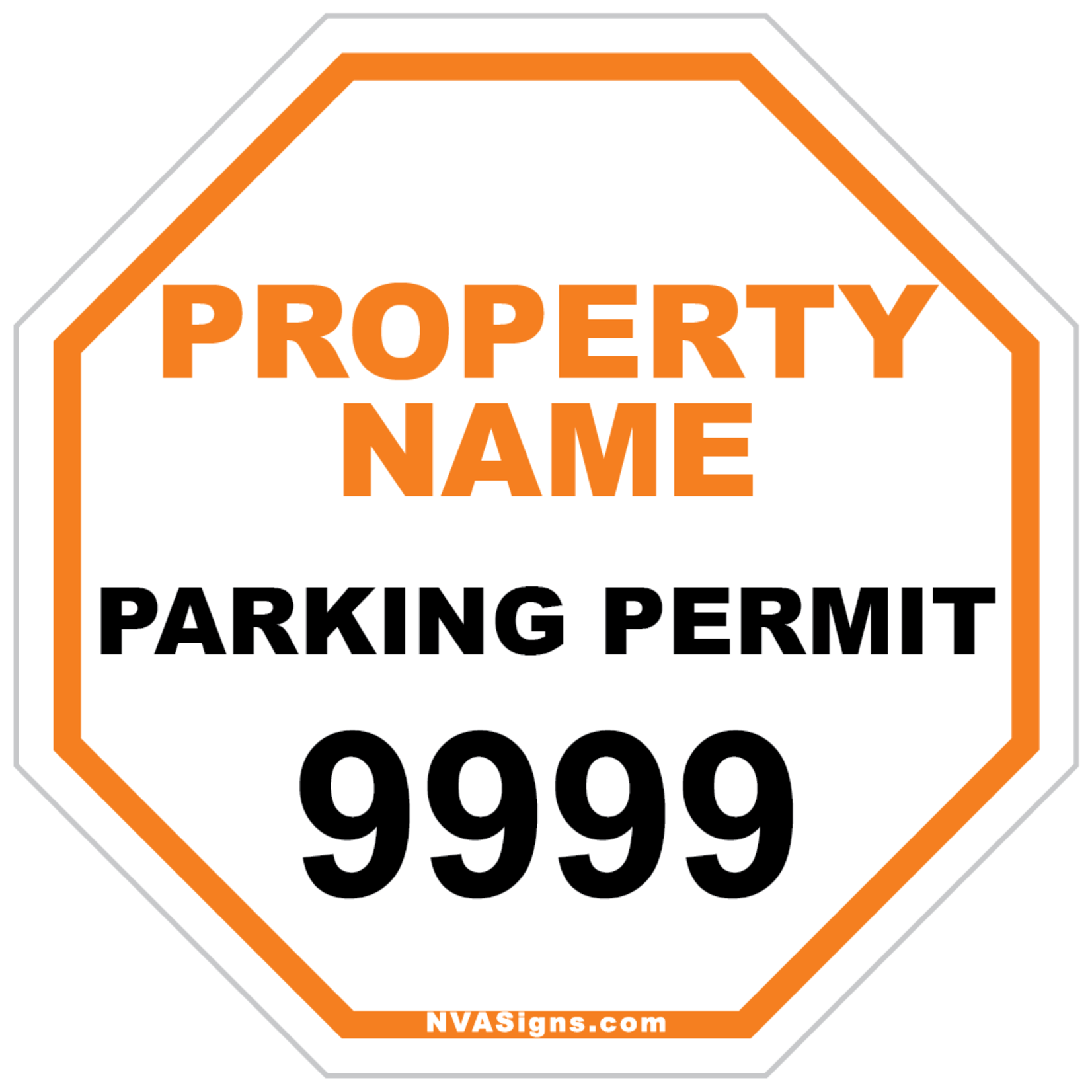 Custom Simple Octagon Permit