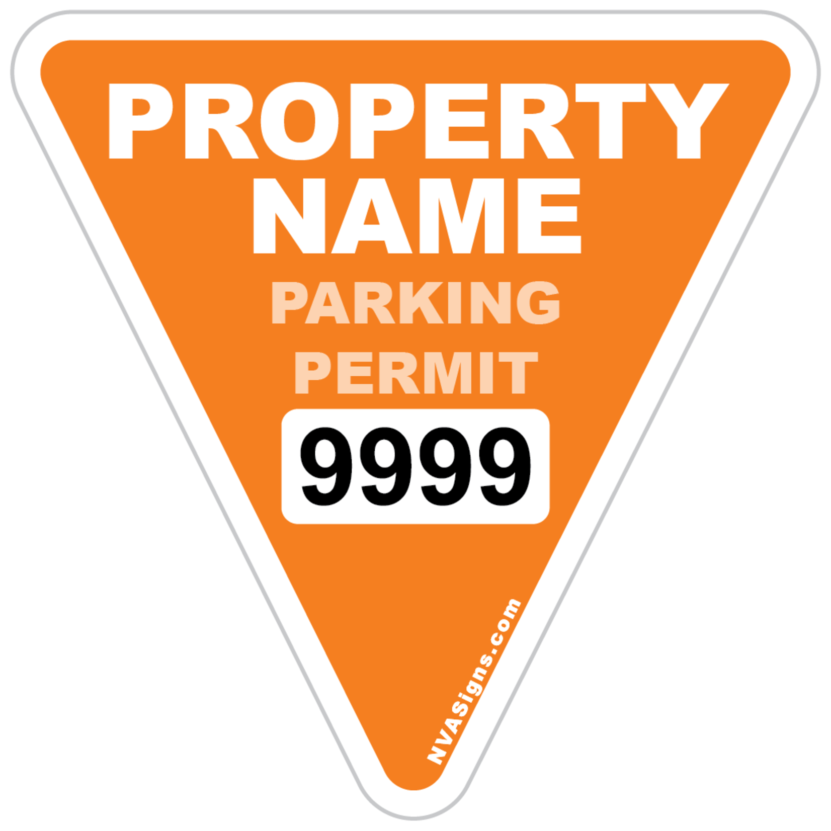 Custom Full Color Triangle Permit