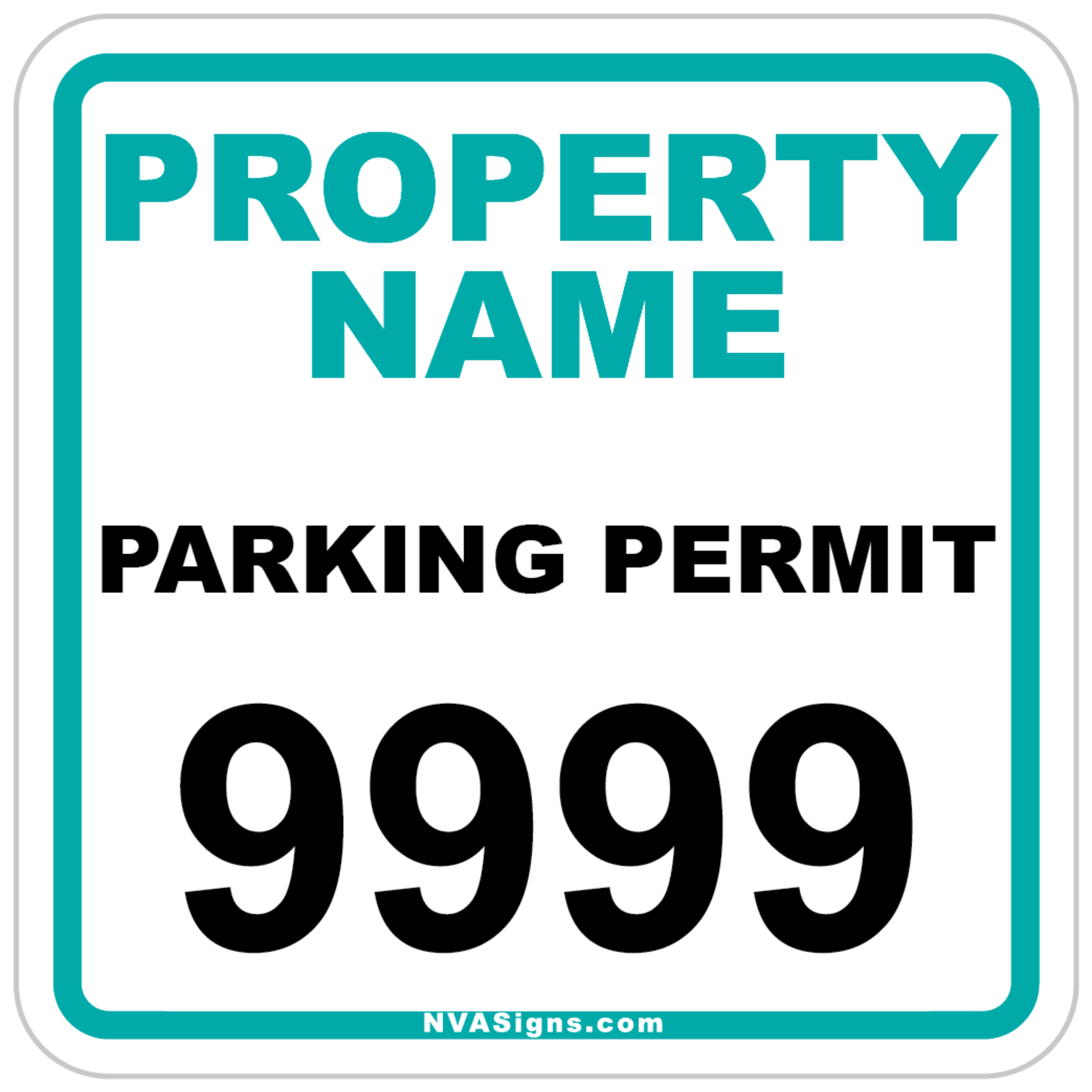 Custom Simple Square Permit