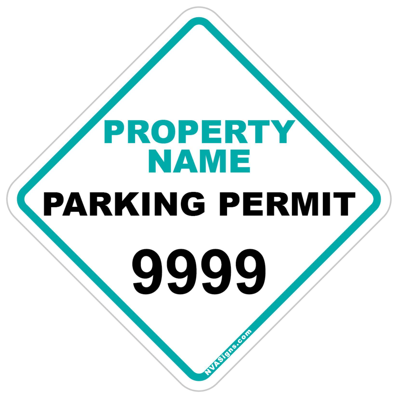 Custom Simple Diamond Permit
