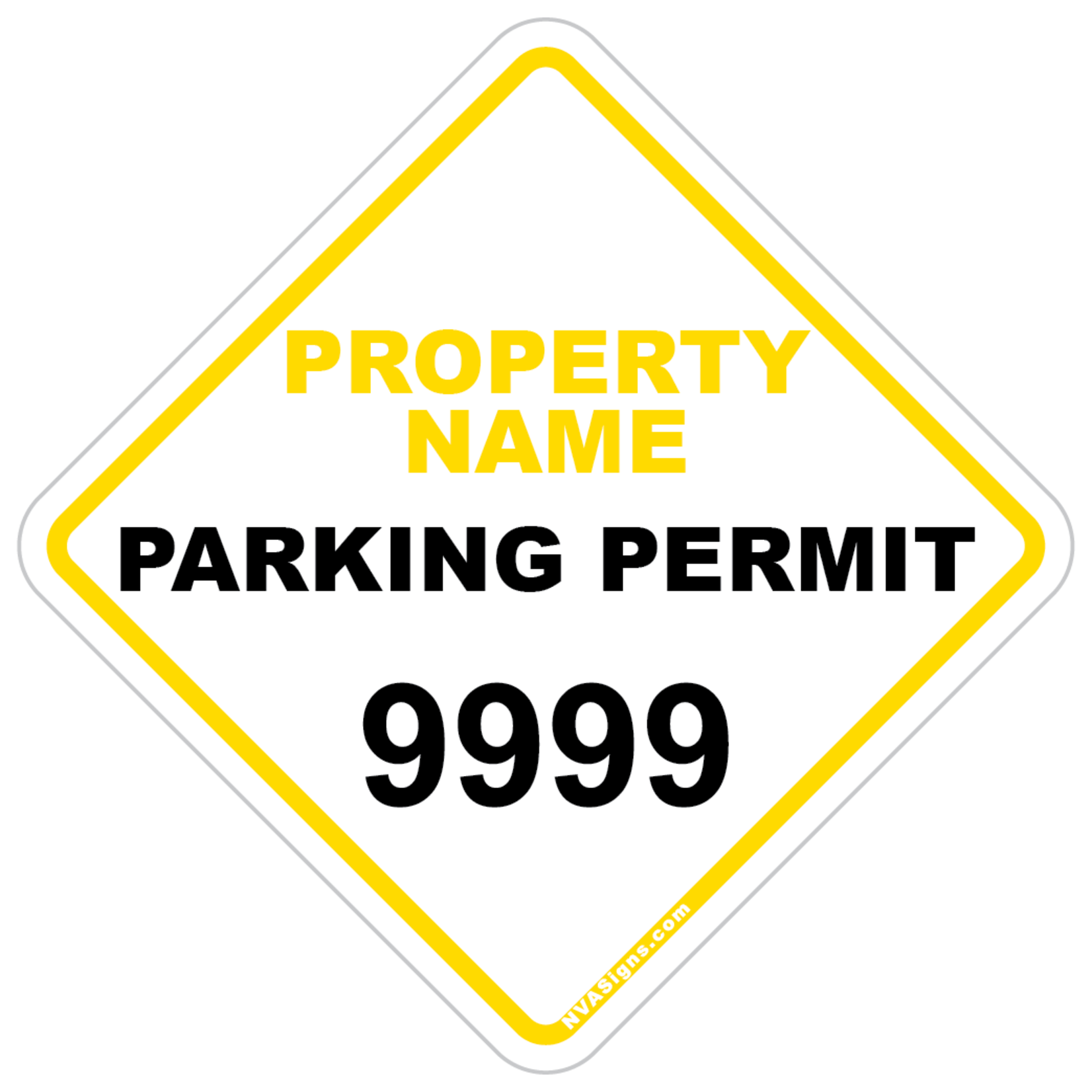 Custom Simple Diamond Permit