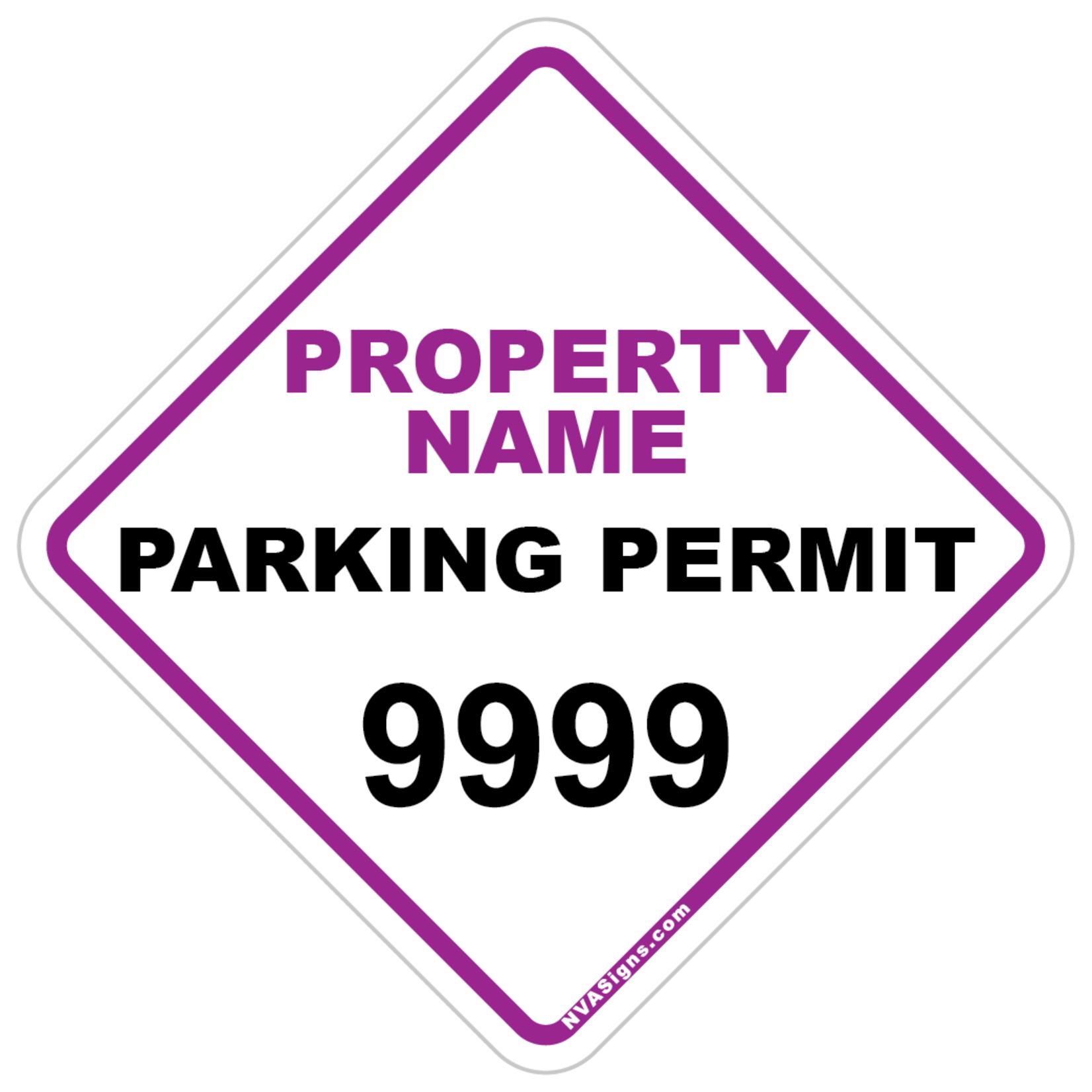 Custom Simple Diamond Permit