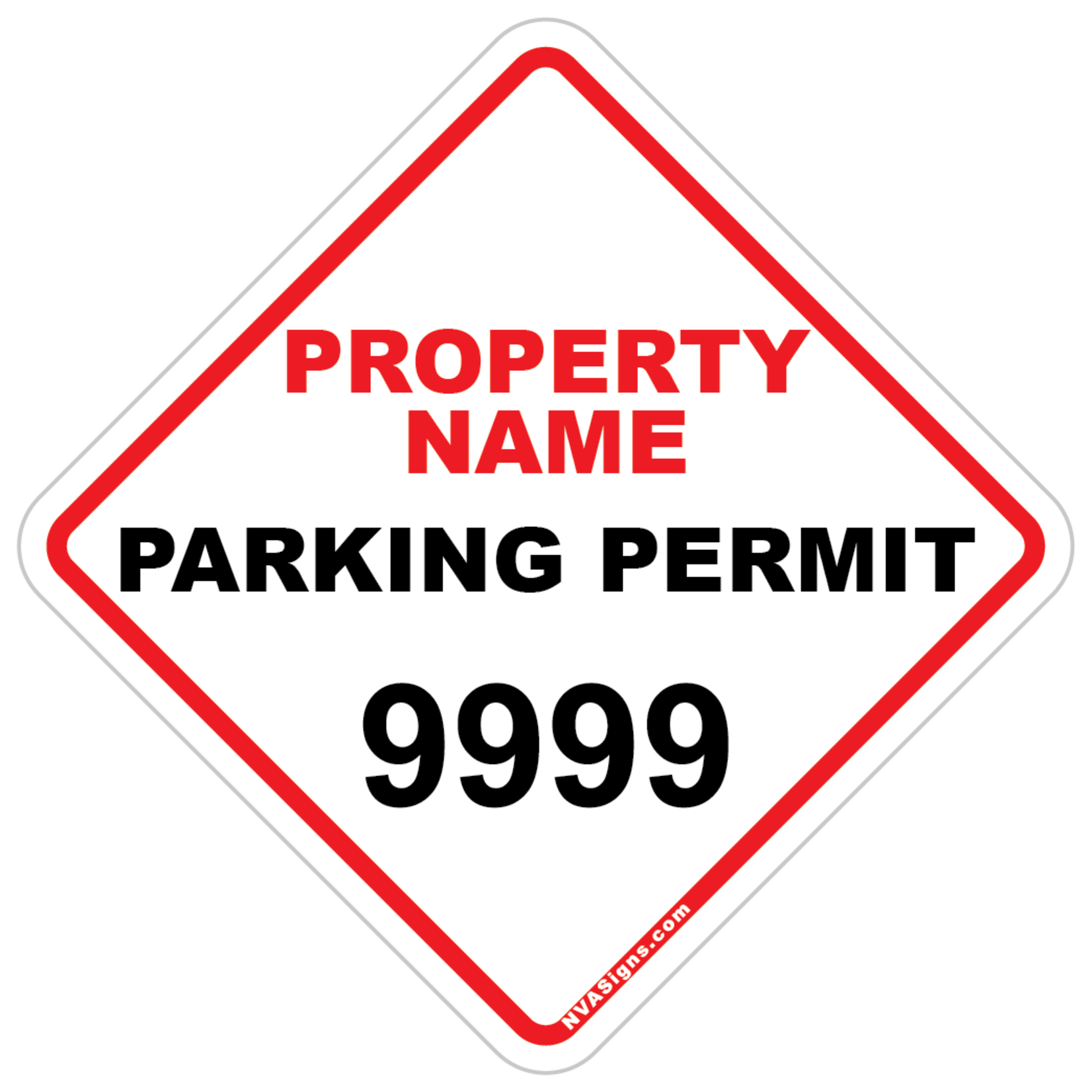 Custom Simple Diamond Permit