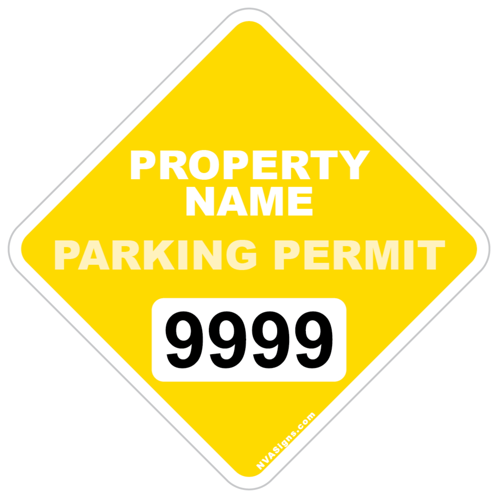 Custom Full Color Diamond Permit