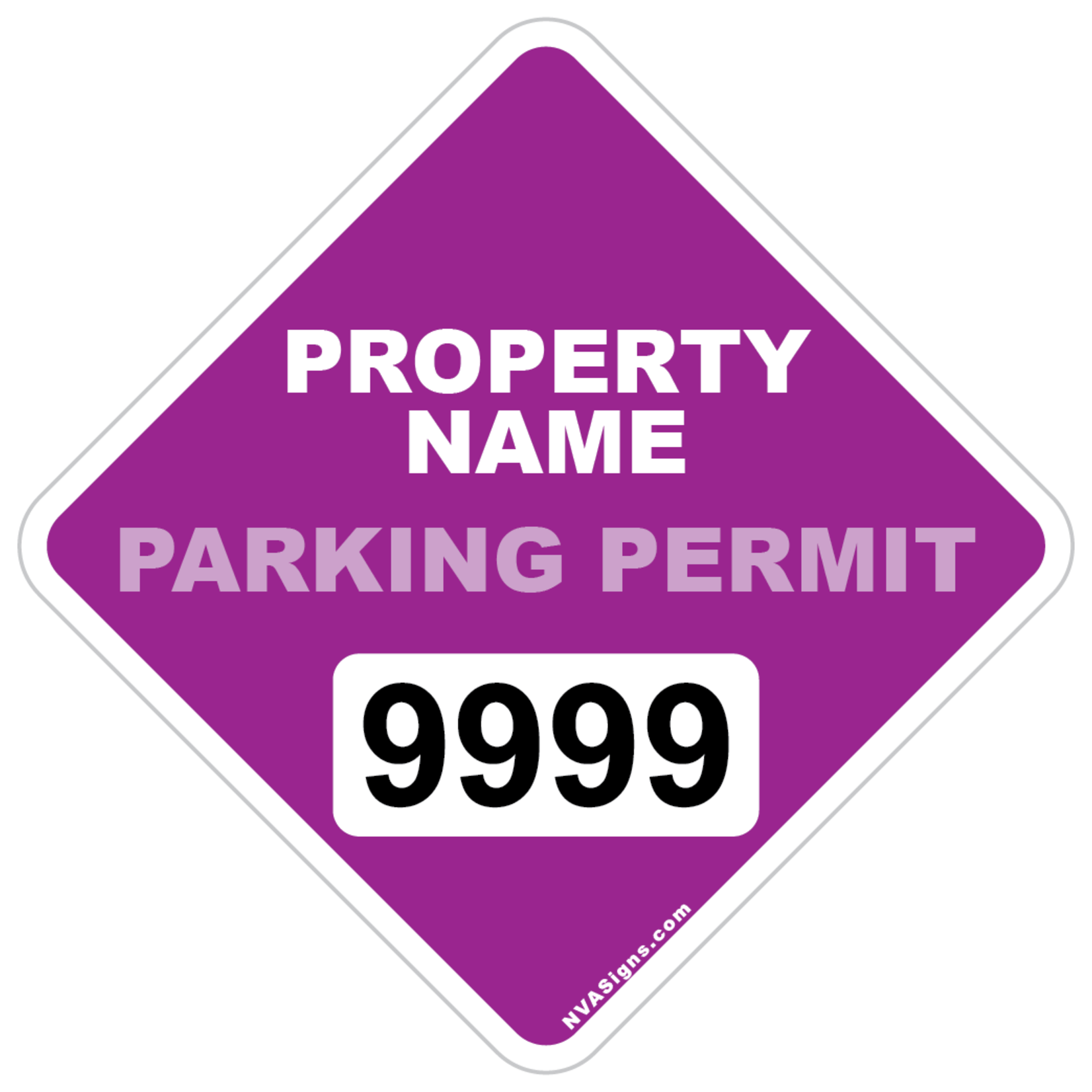 Custom Full Color Diamond Permit