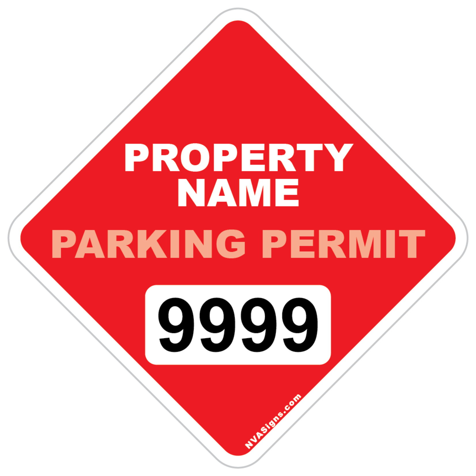 Custom Full Color Diamond Permit