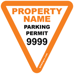 Custom Half Color Triangle Permit