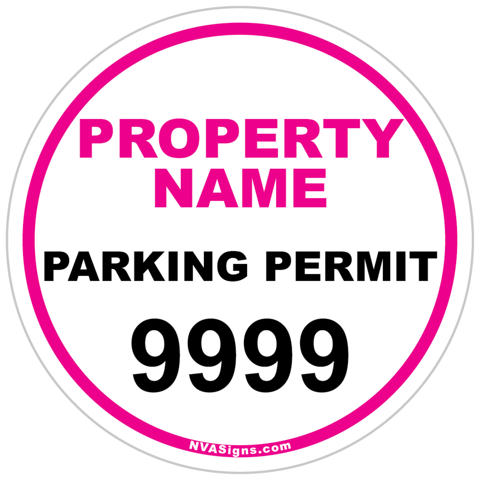 Custom Simple Circle Permit