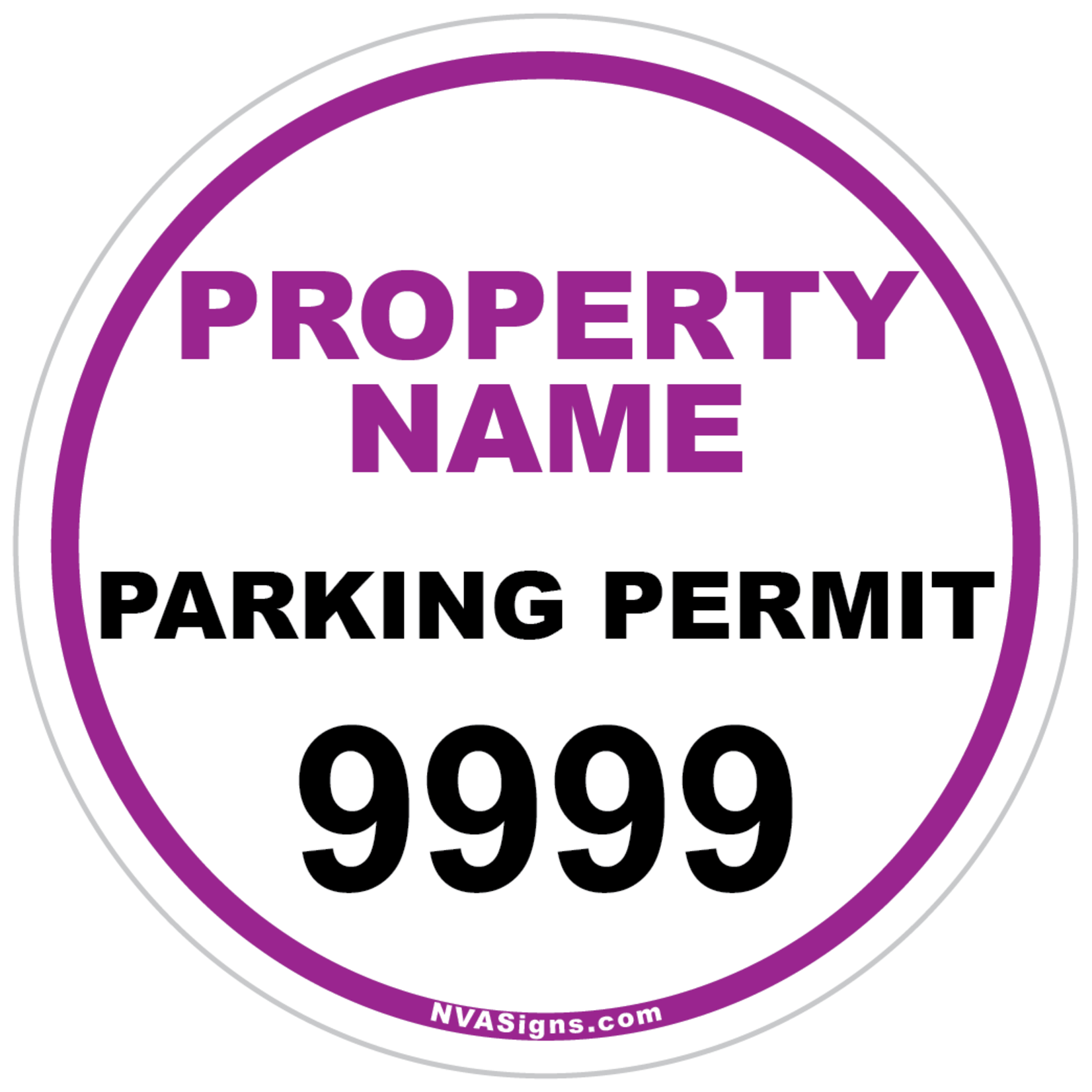 Custom Simple Circle Permit