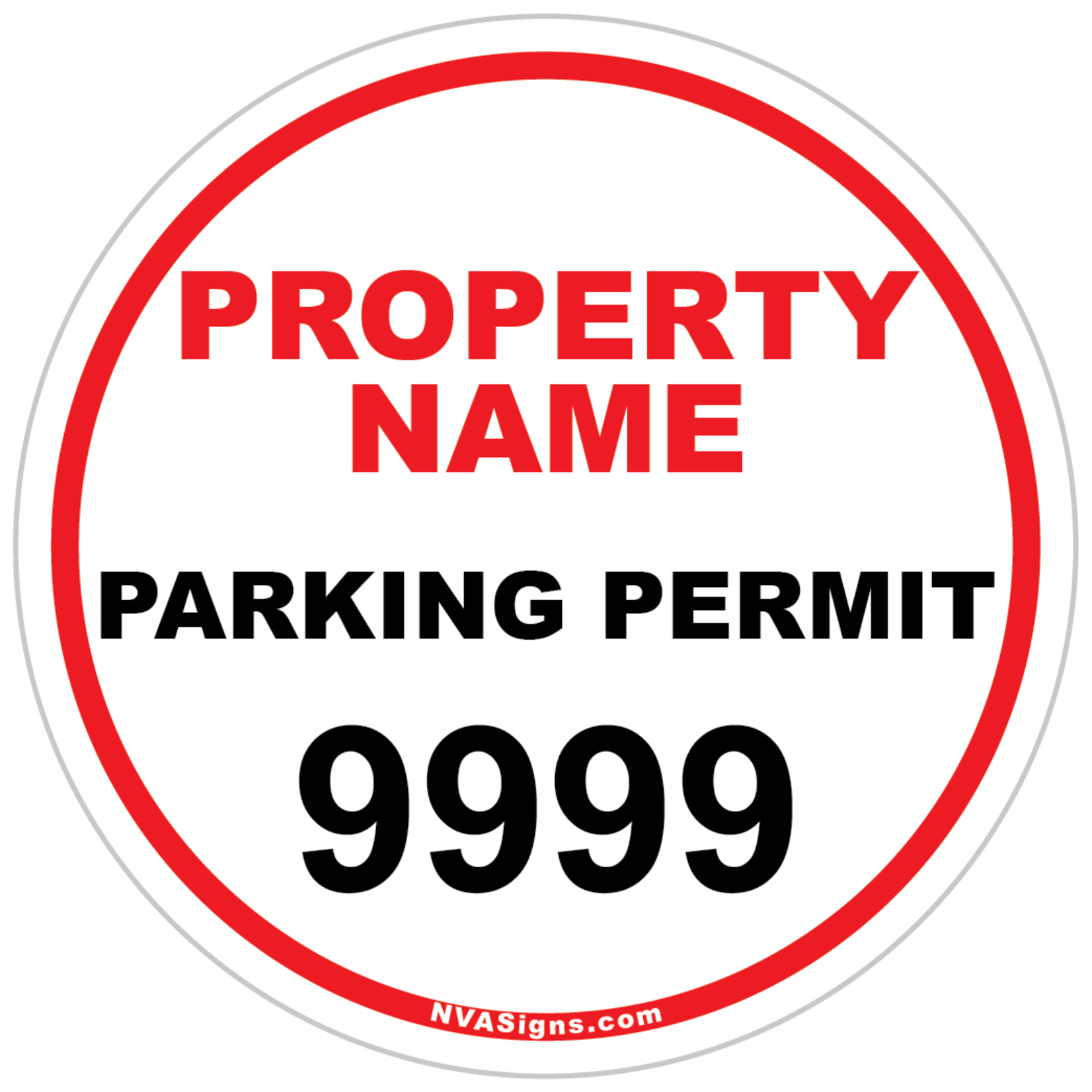 Custom Simple Circle Permit