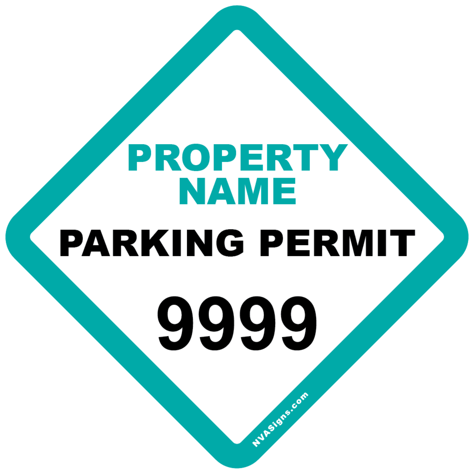Custom Half Color Diamond Permit