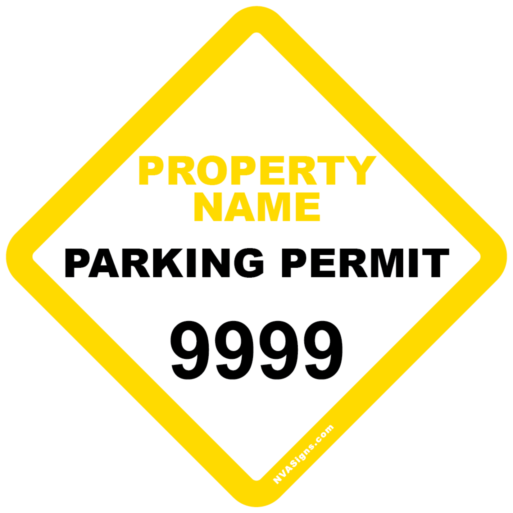 Custom Half Color Diamond Permit