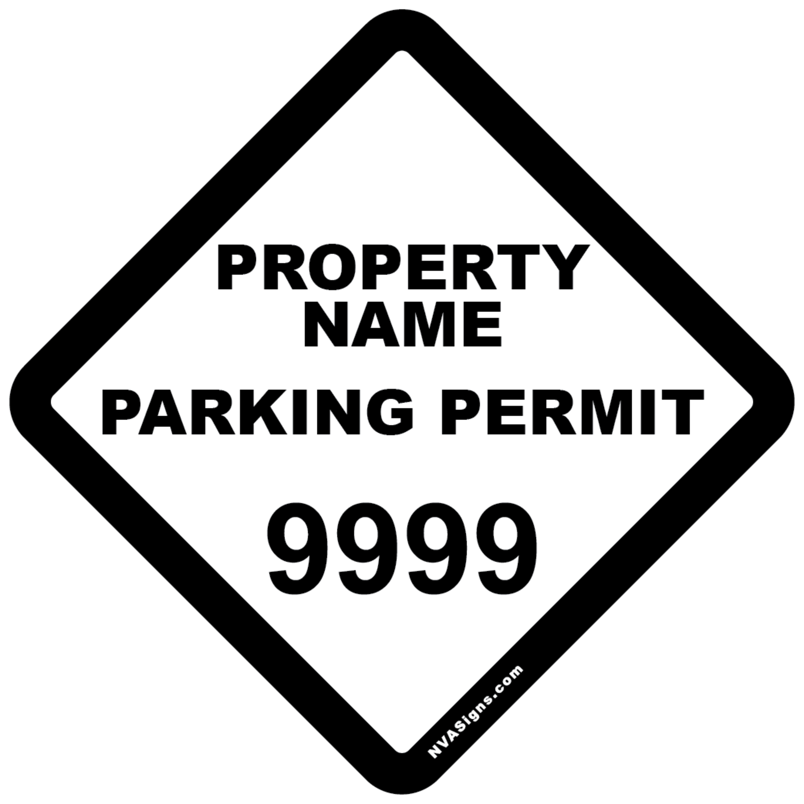 Custom Half Color Diamond Permit