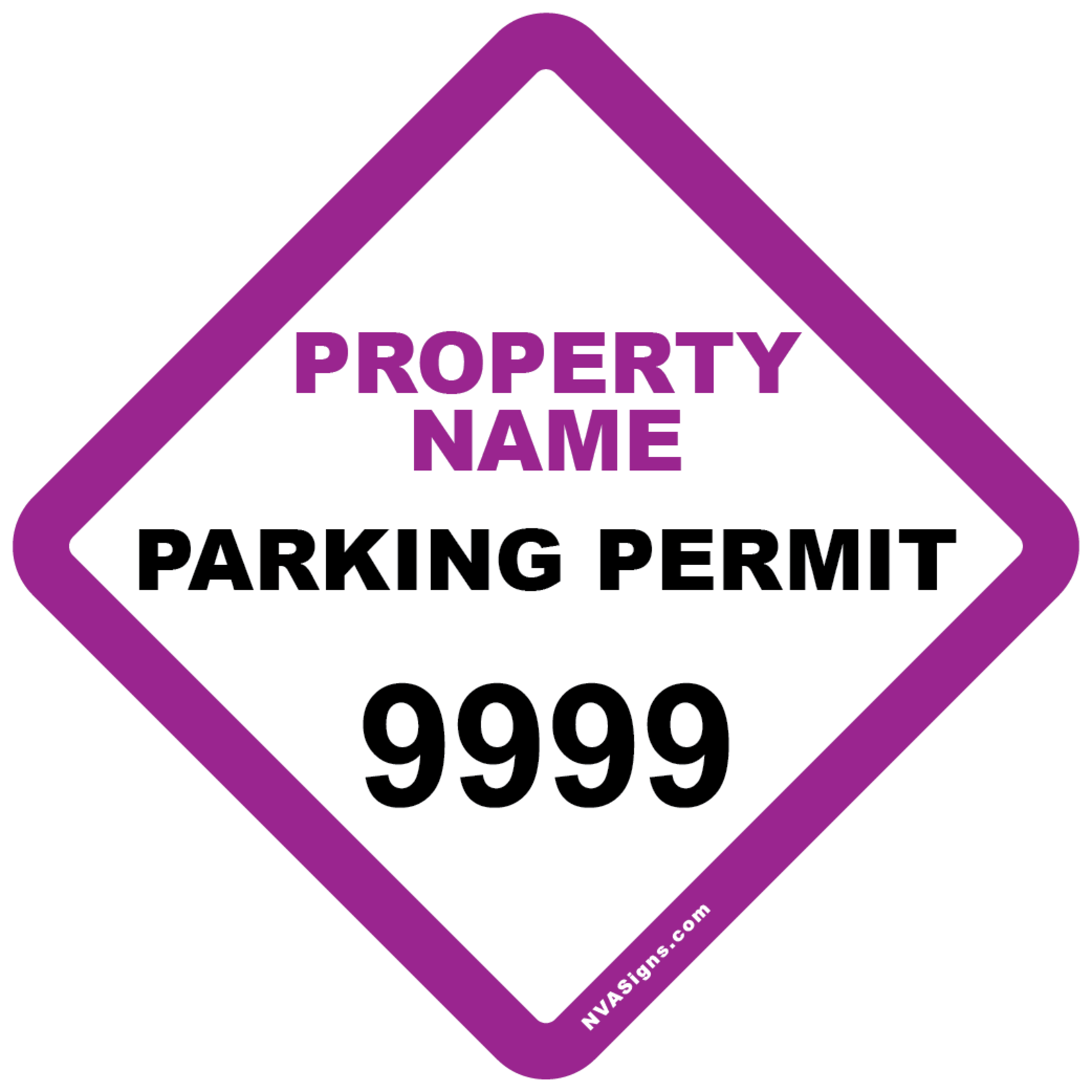 Custom Half Color Diamond Permit