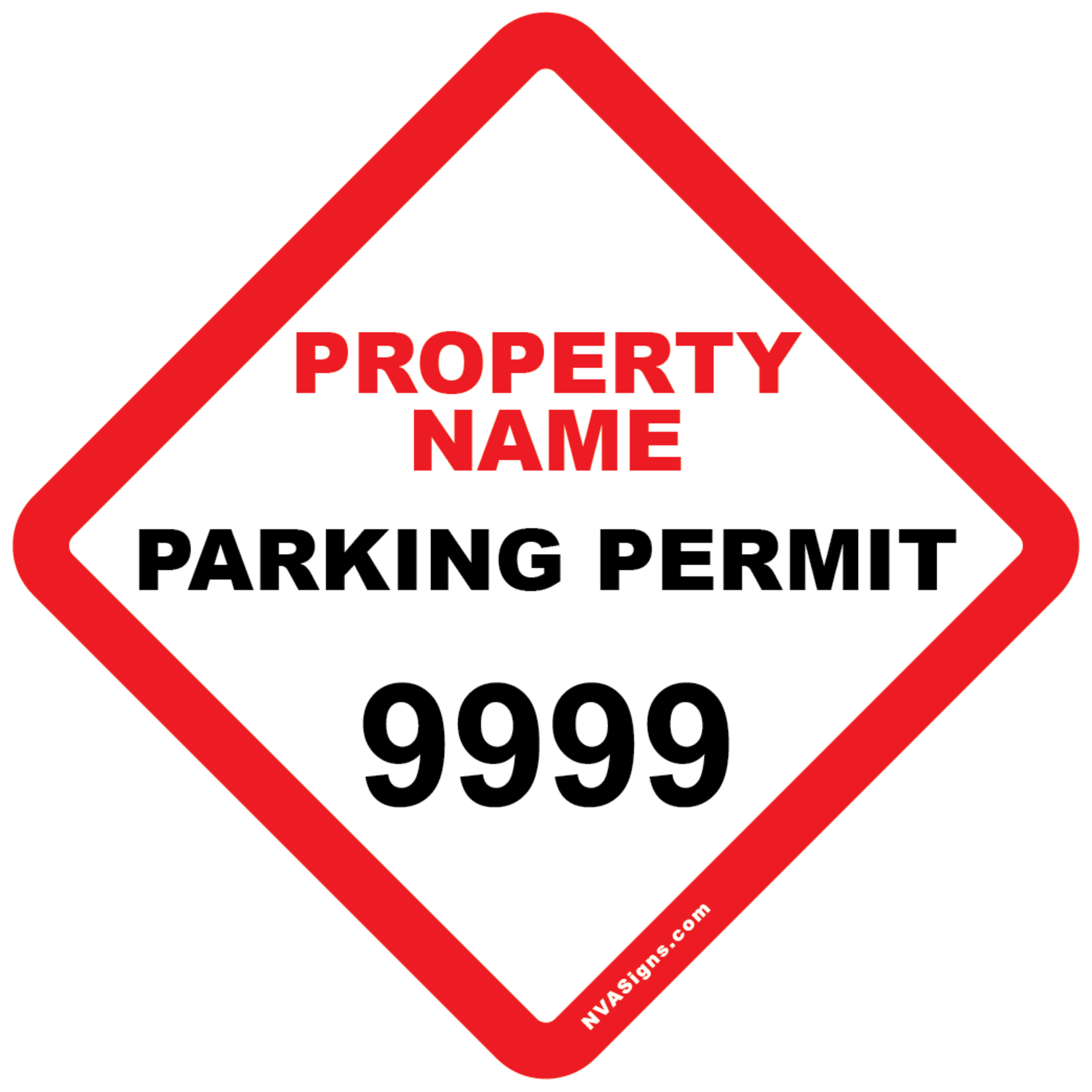Custom Half Color Diamond Permit