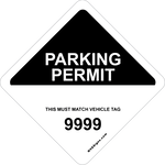 Standard Half Color Diamond Permit w/Tag