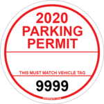 Custom Simple Circle Permit w/Tag