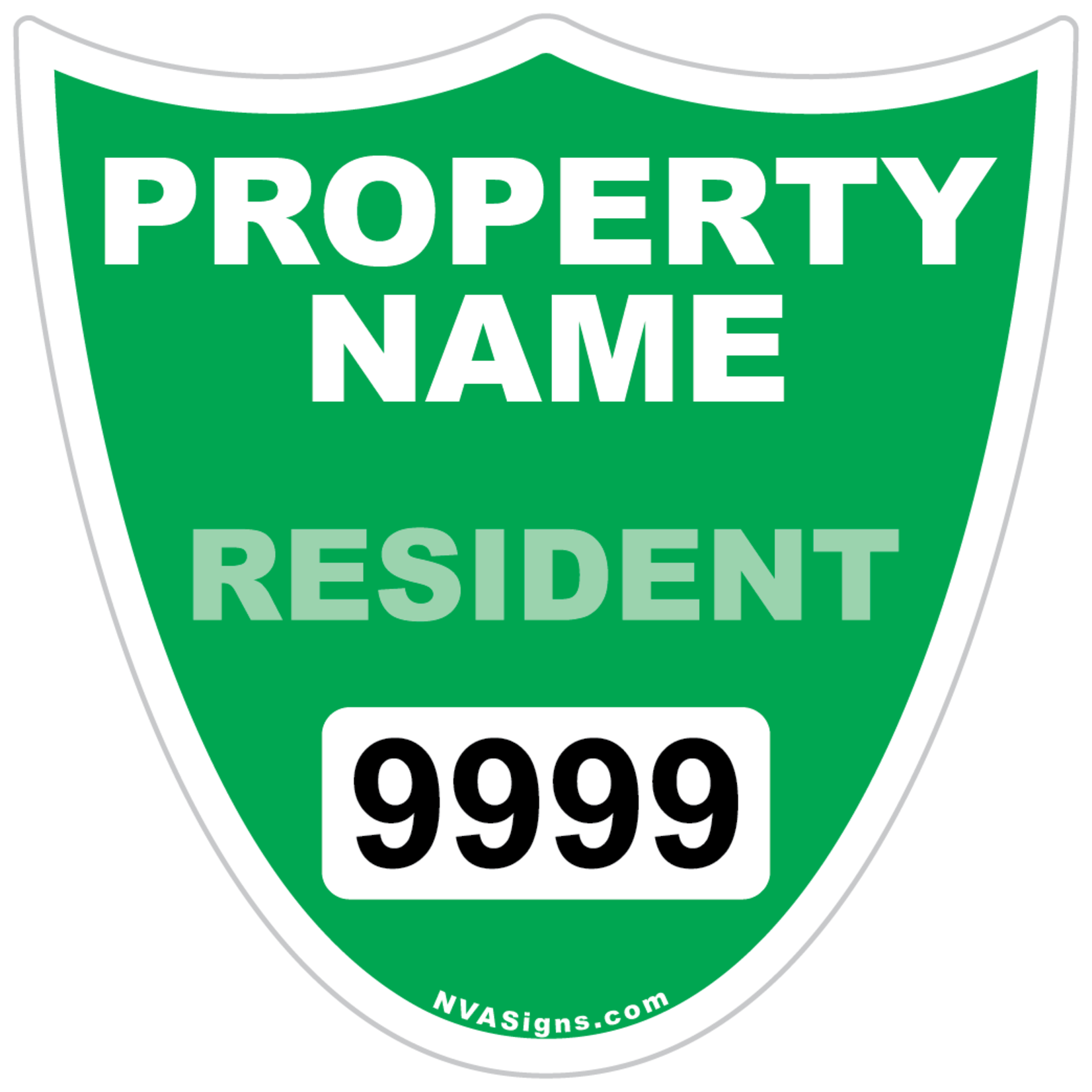 Custom Full Color Shield Permit
