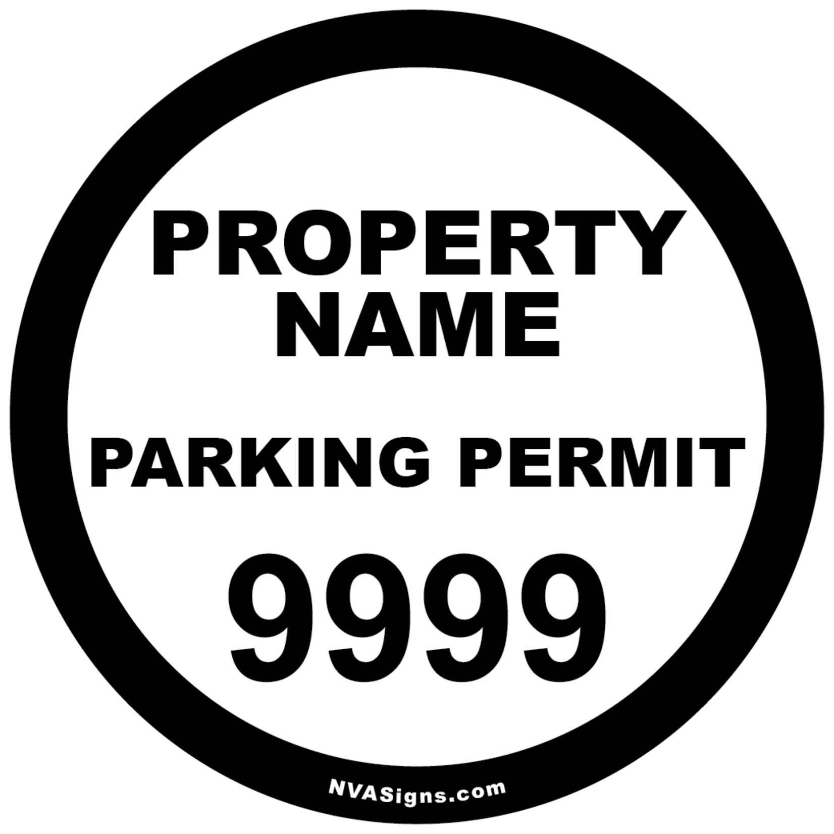 Custom Half Color Circle Permit