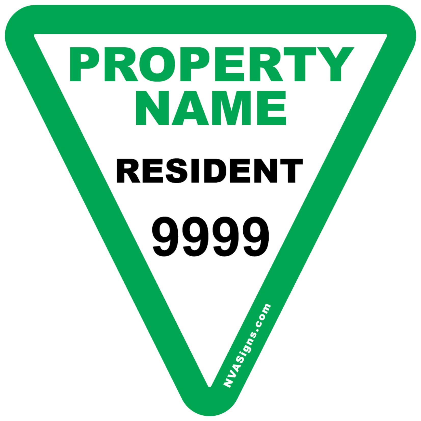 Custom Half Color Triangle Permit