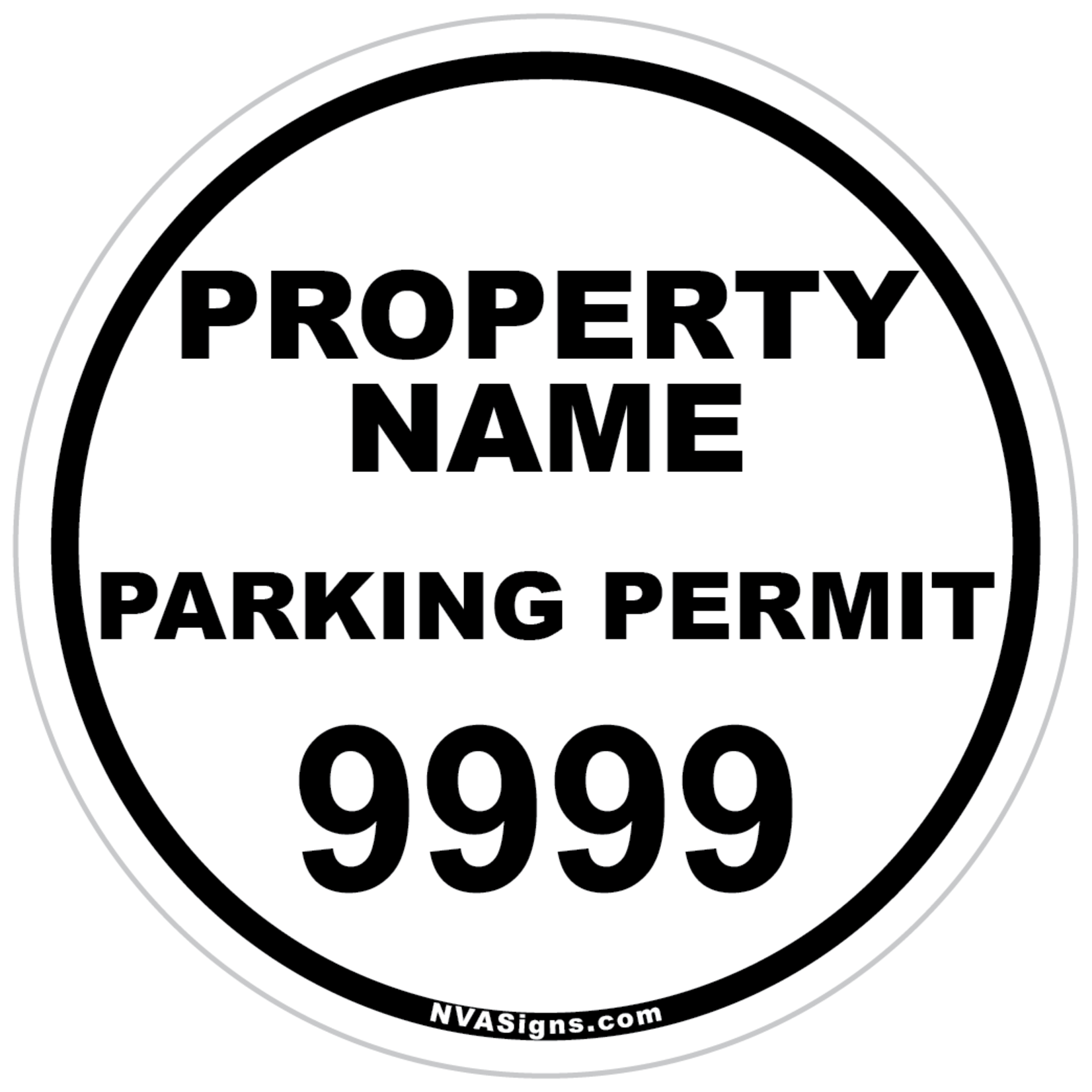 Custom Simple Circle Permit