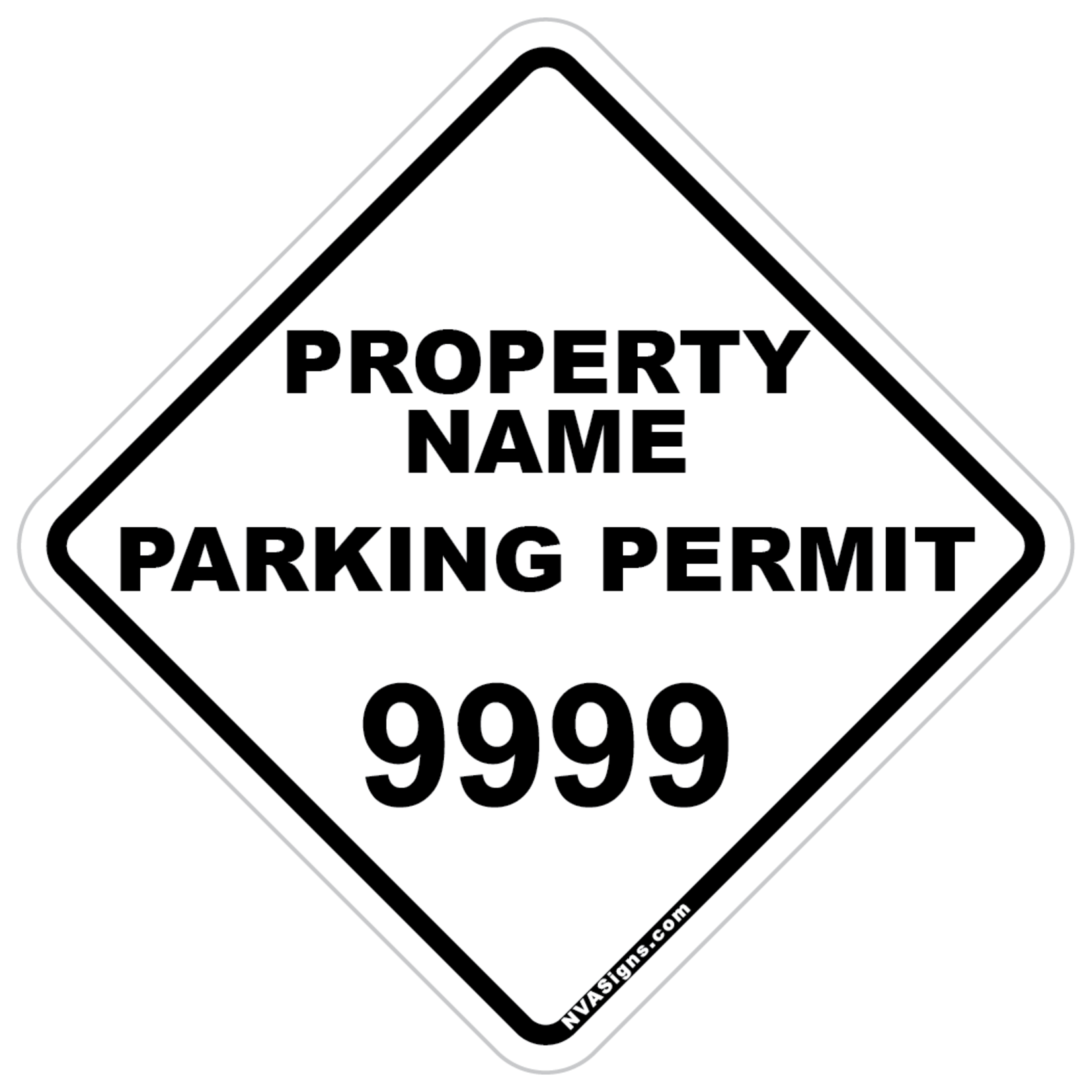 Custom Simple Diamond Permit