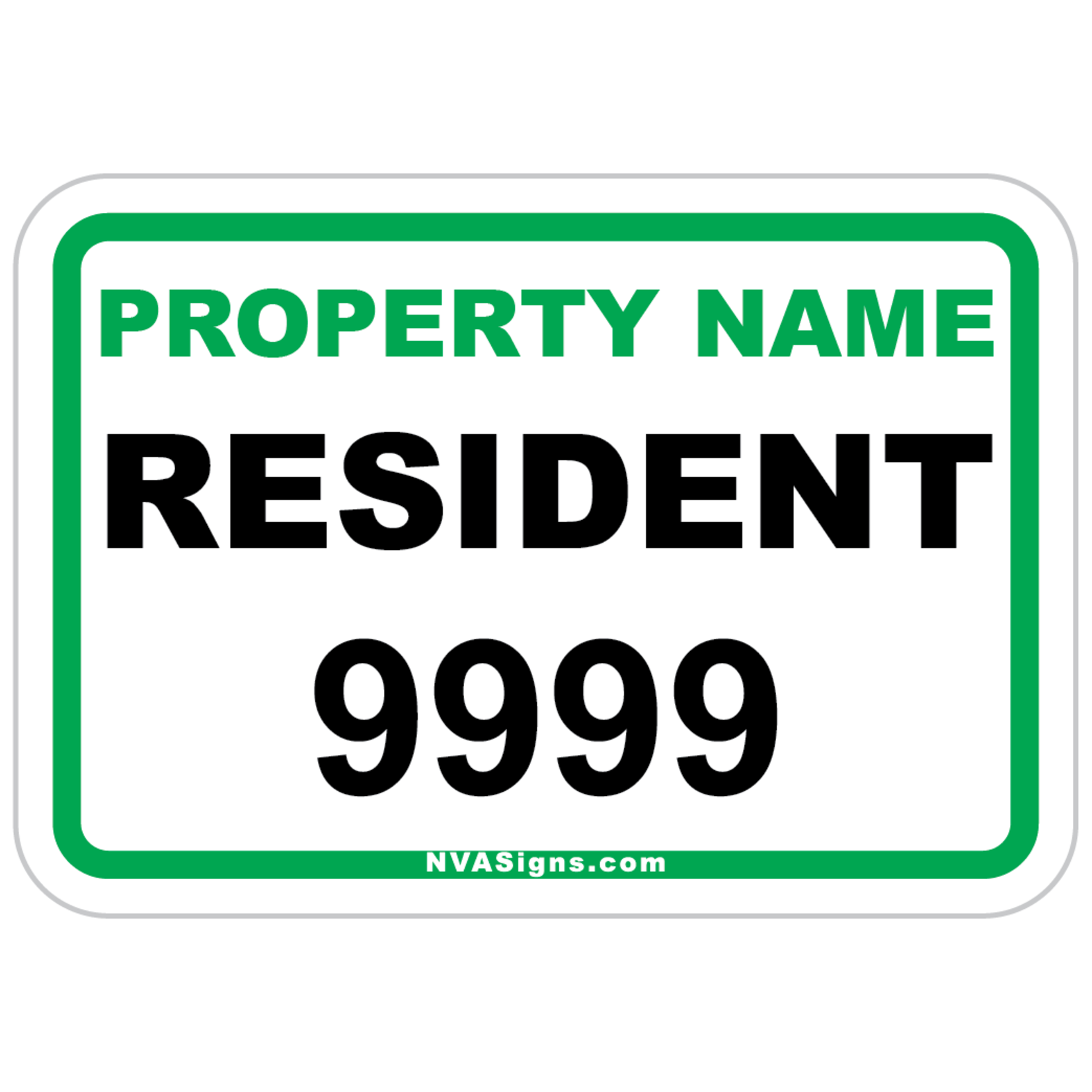 Custom Simple Rectangle Permit