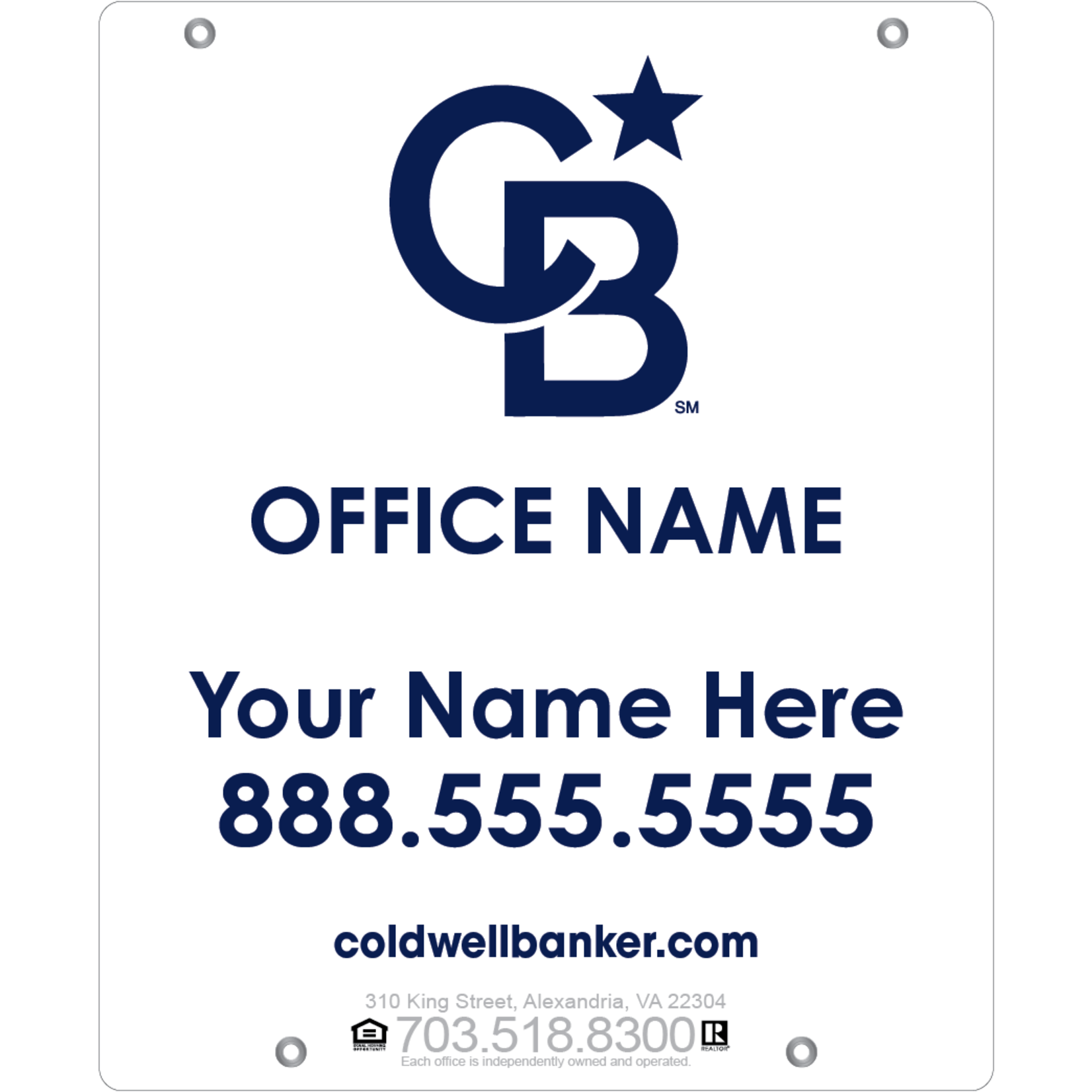 Coldwell Banker 24" x 30" Listing Signs