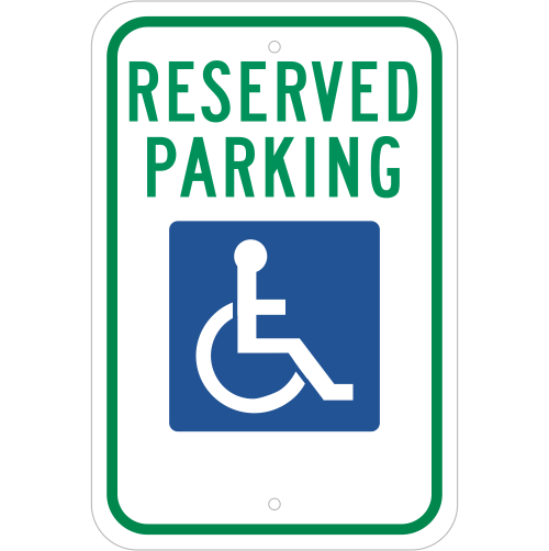 Handicap Work Sign Handicap Sign - NVA Signs & Striping