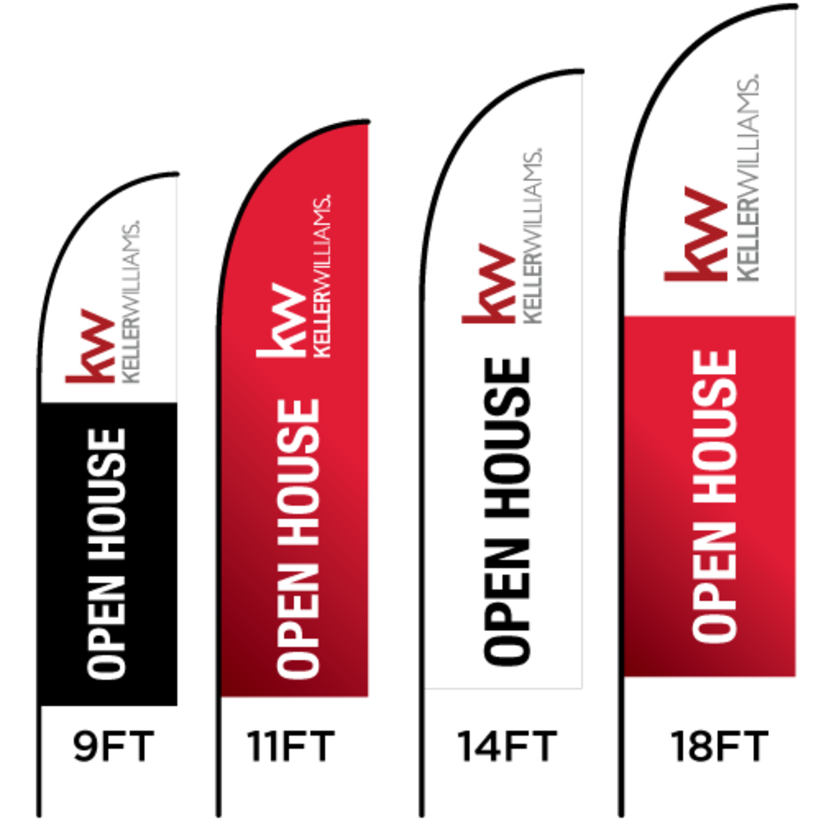 Keller Williams Open House Feather Flag