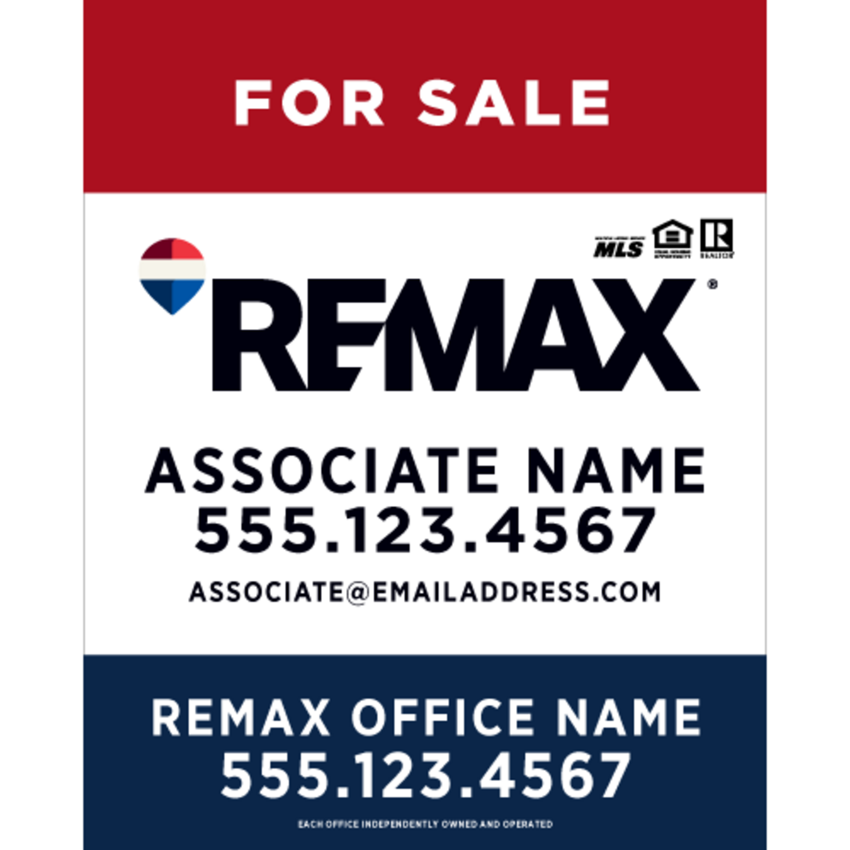 REMAX 24" x 30" Listing Sign