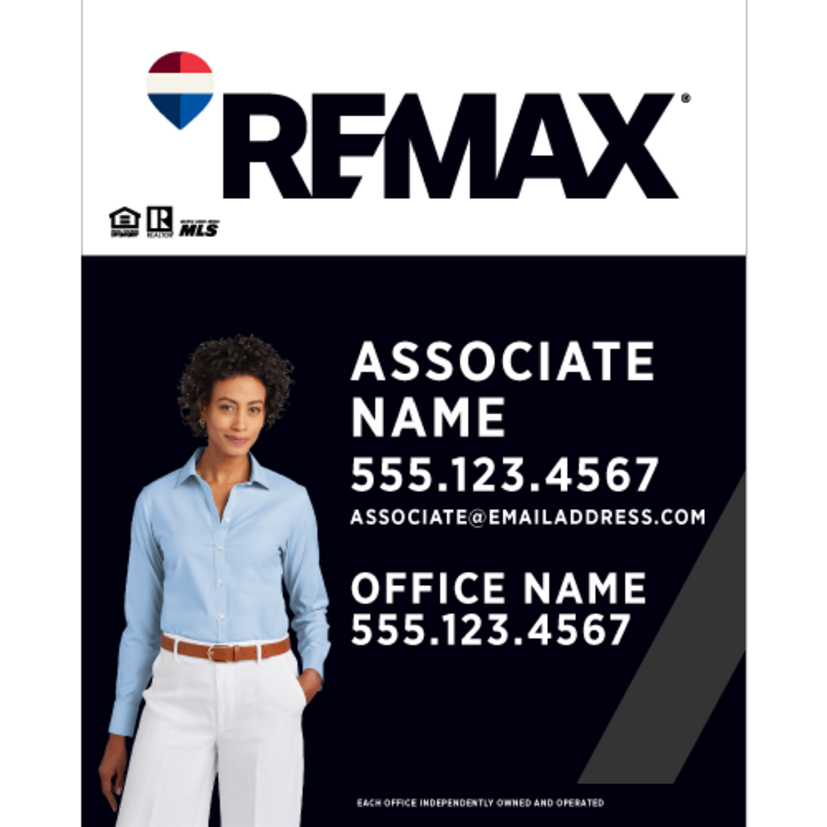 REMAX 24" x 30" Slash Listing Sign