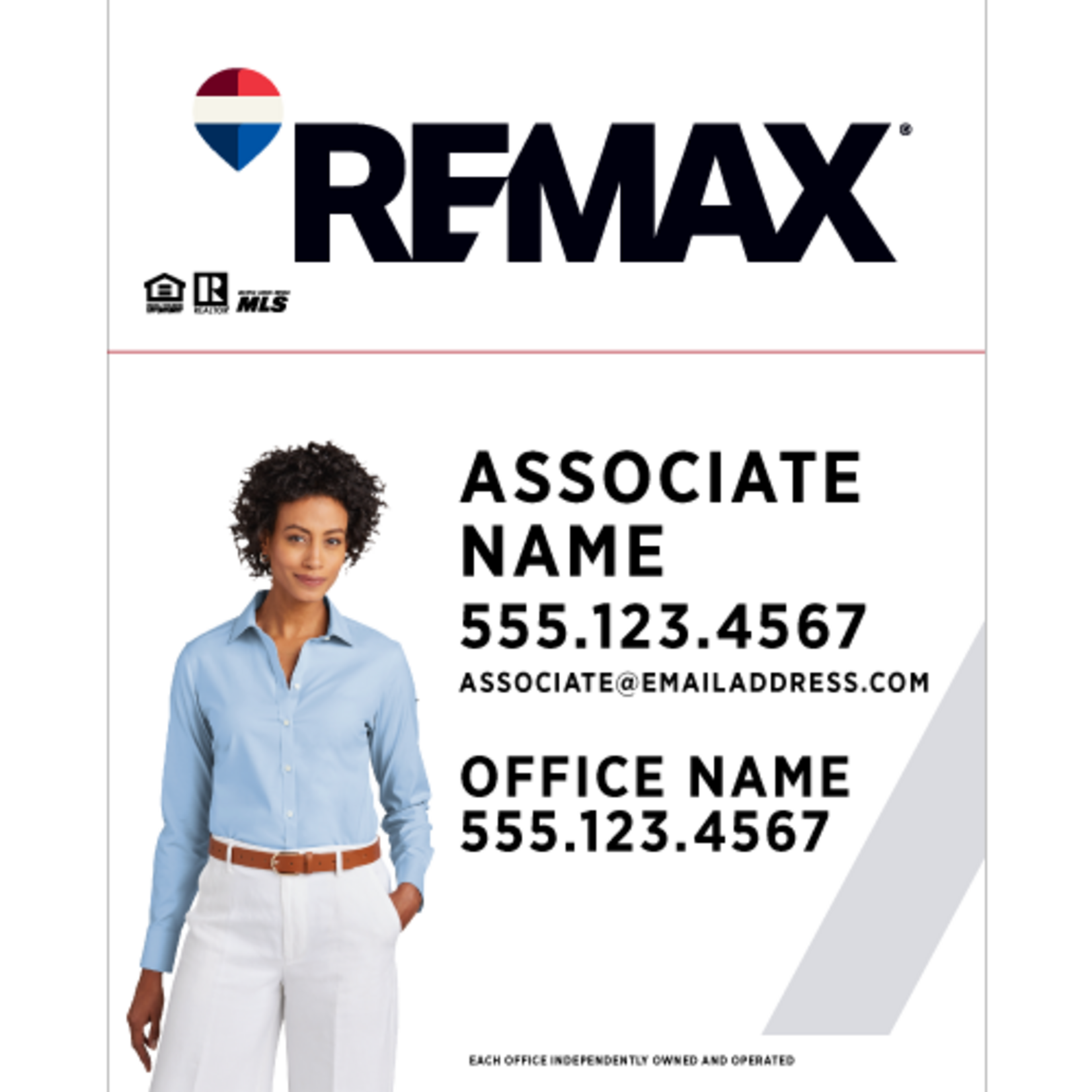 REMAX 24" x 30" Slash Listing Sign