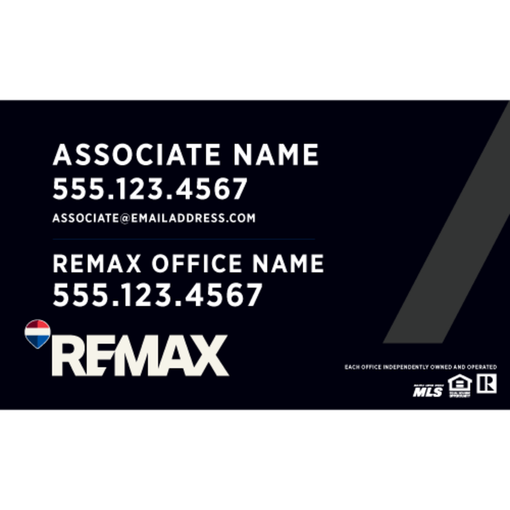 REMAX 18" x 30" Slash Listing Sign
