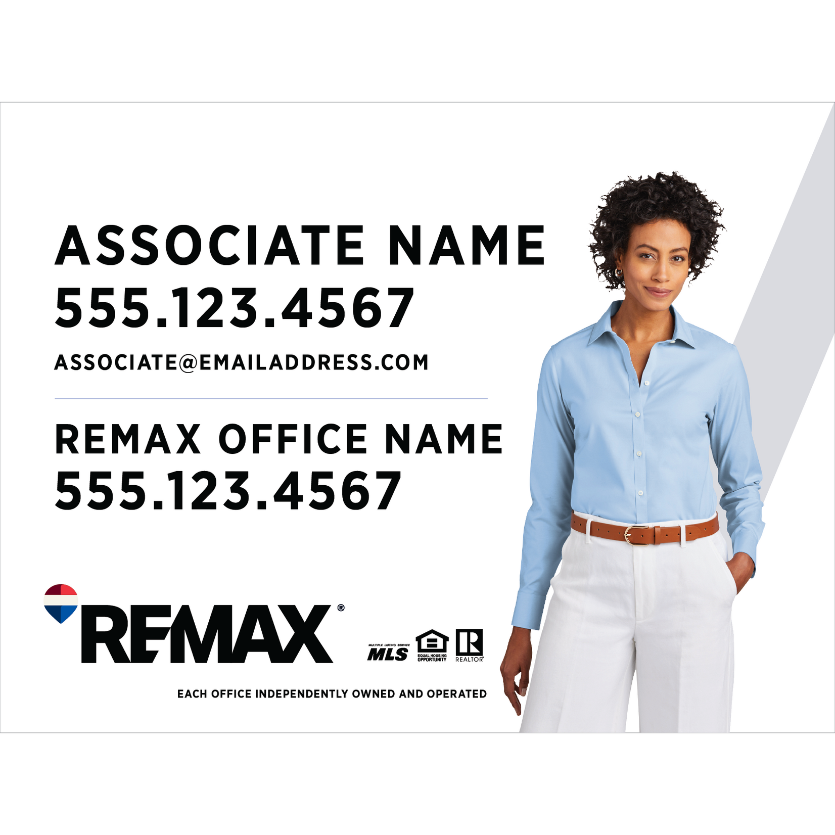 REMAX 18" x 24" Slash Listing Sign
