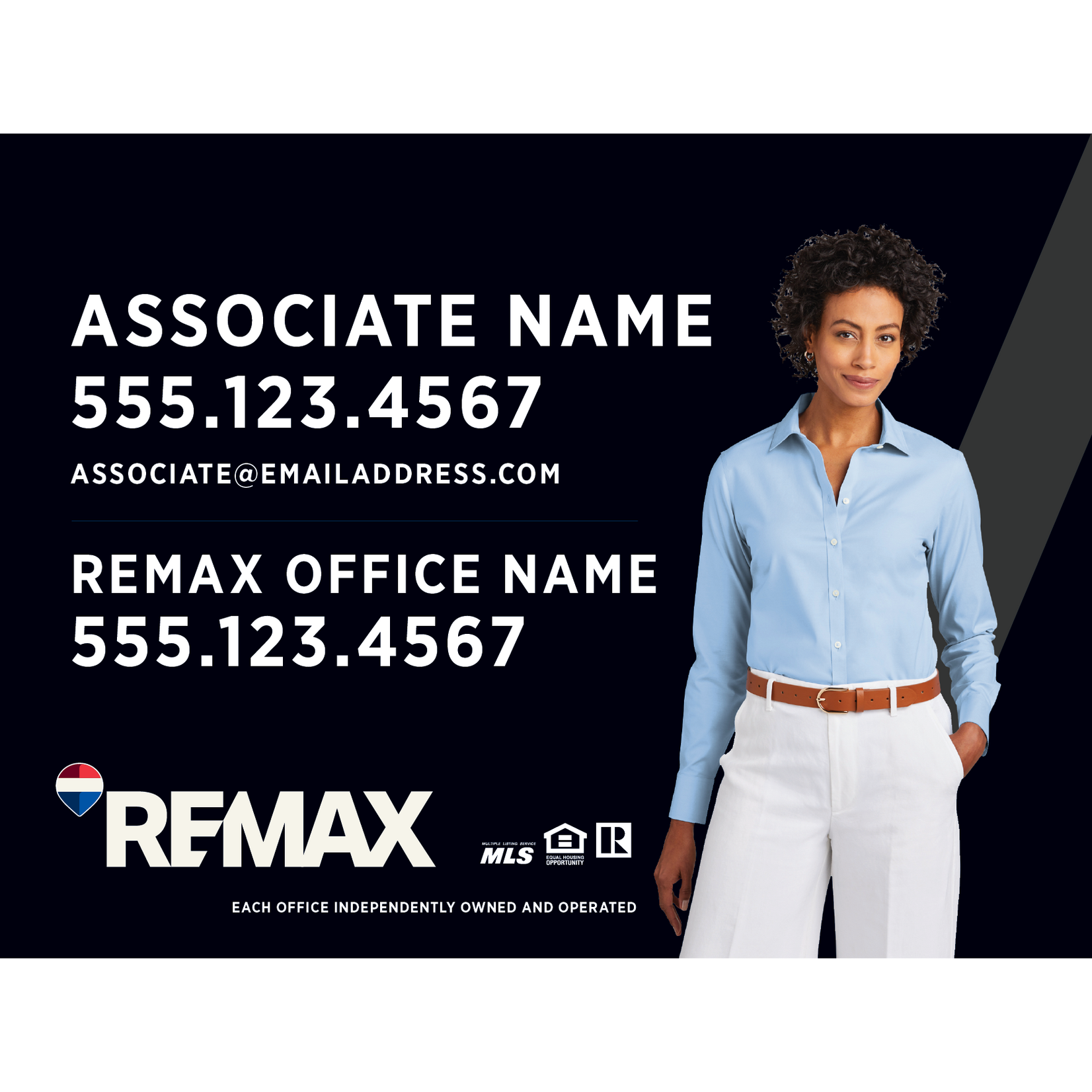REMAX 18" x 24" Slash Listing Sign