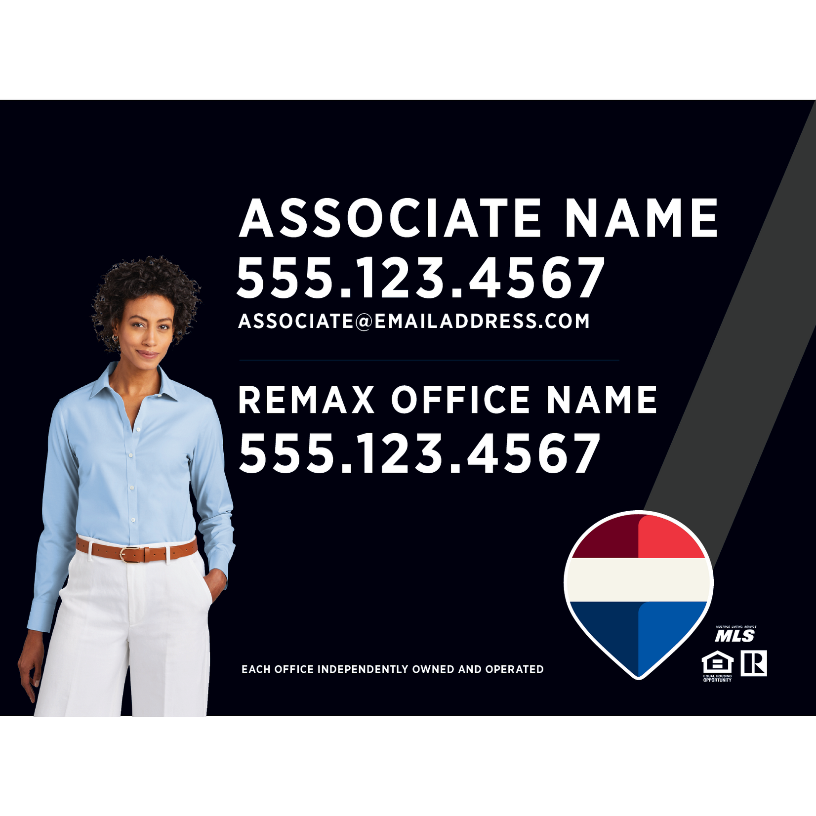 REMAX 18" x 24" Slash Listing Sign