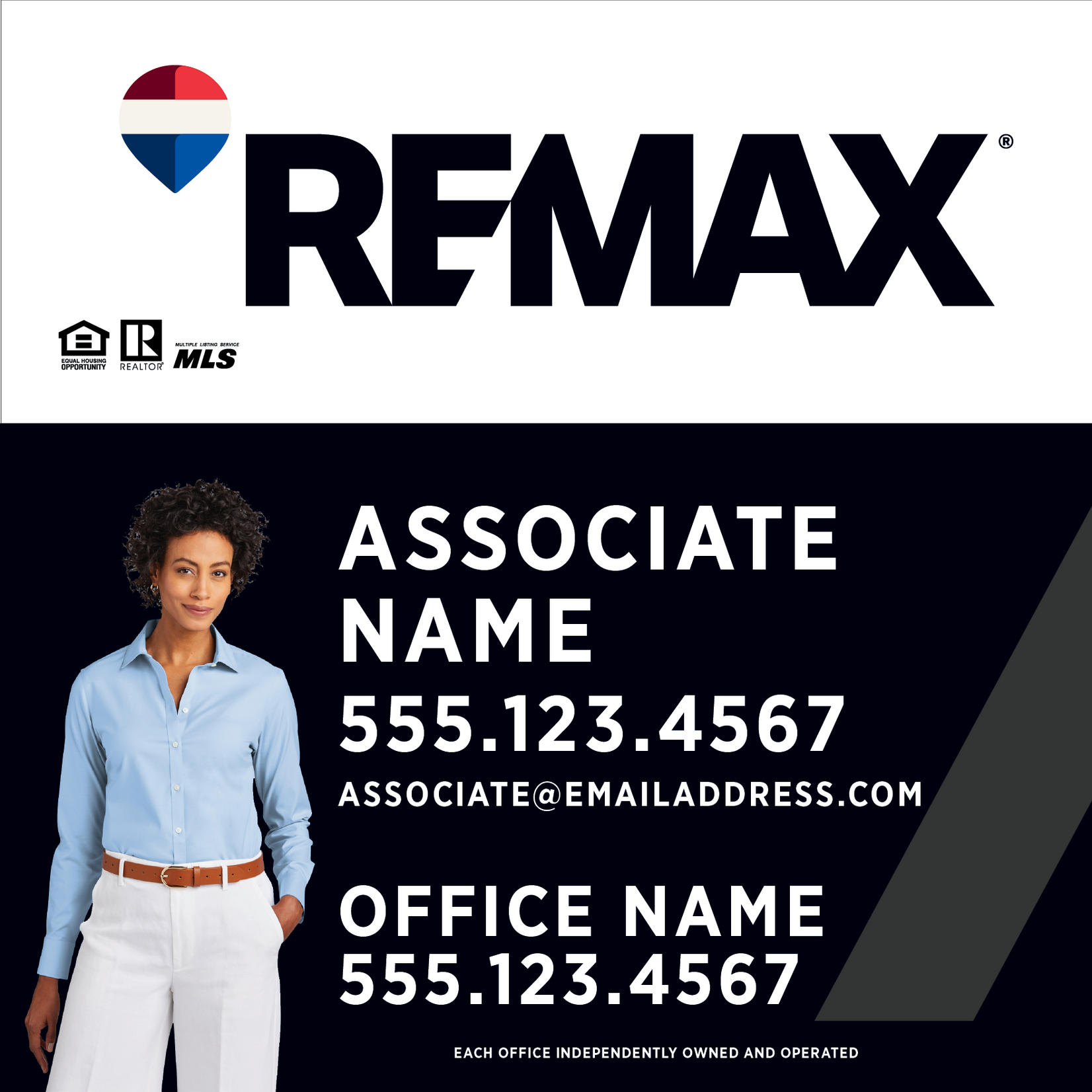 REMAX 24" x 24" Slash Listing Sign