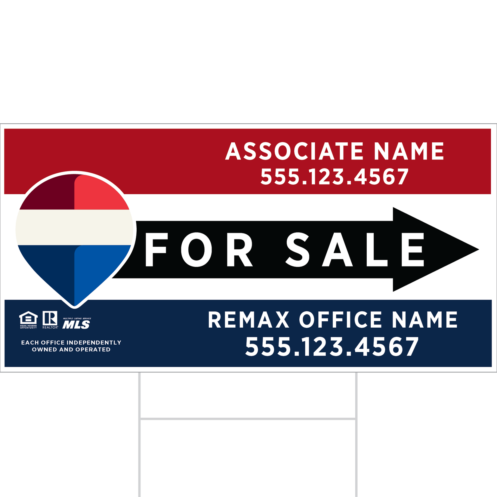 REMAX 12" x 24" Standard Directional