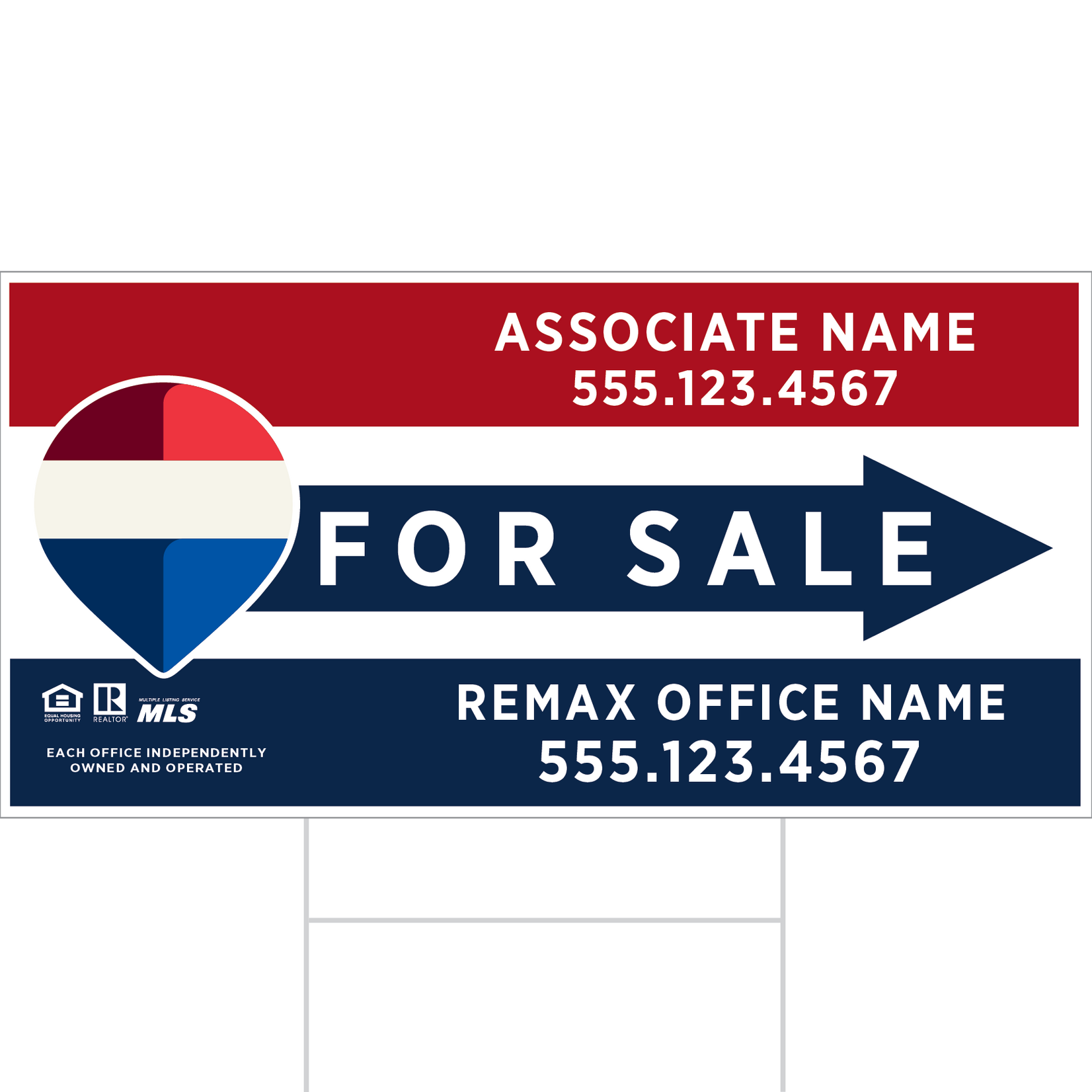 REMAX 12" x 24" Standard Directional